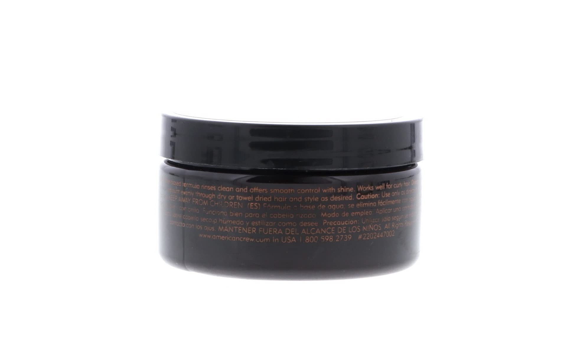 American Crew pomade creates a textured look with flexible hold.