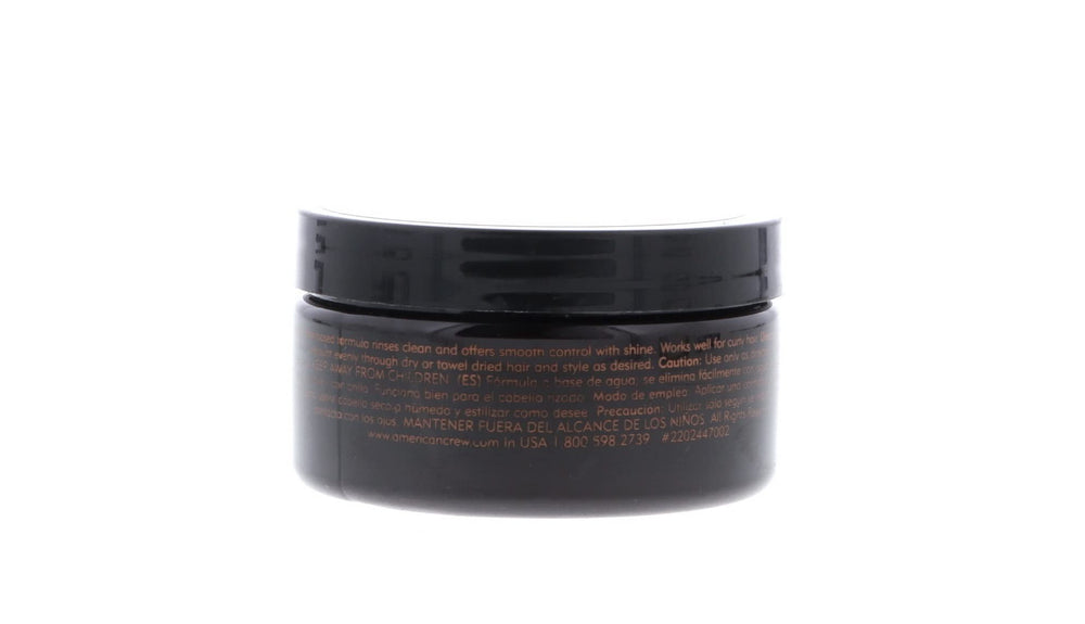 American Crew pomade creates a textured look with flexible hold.