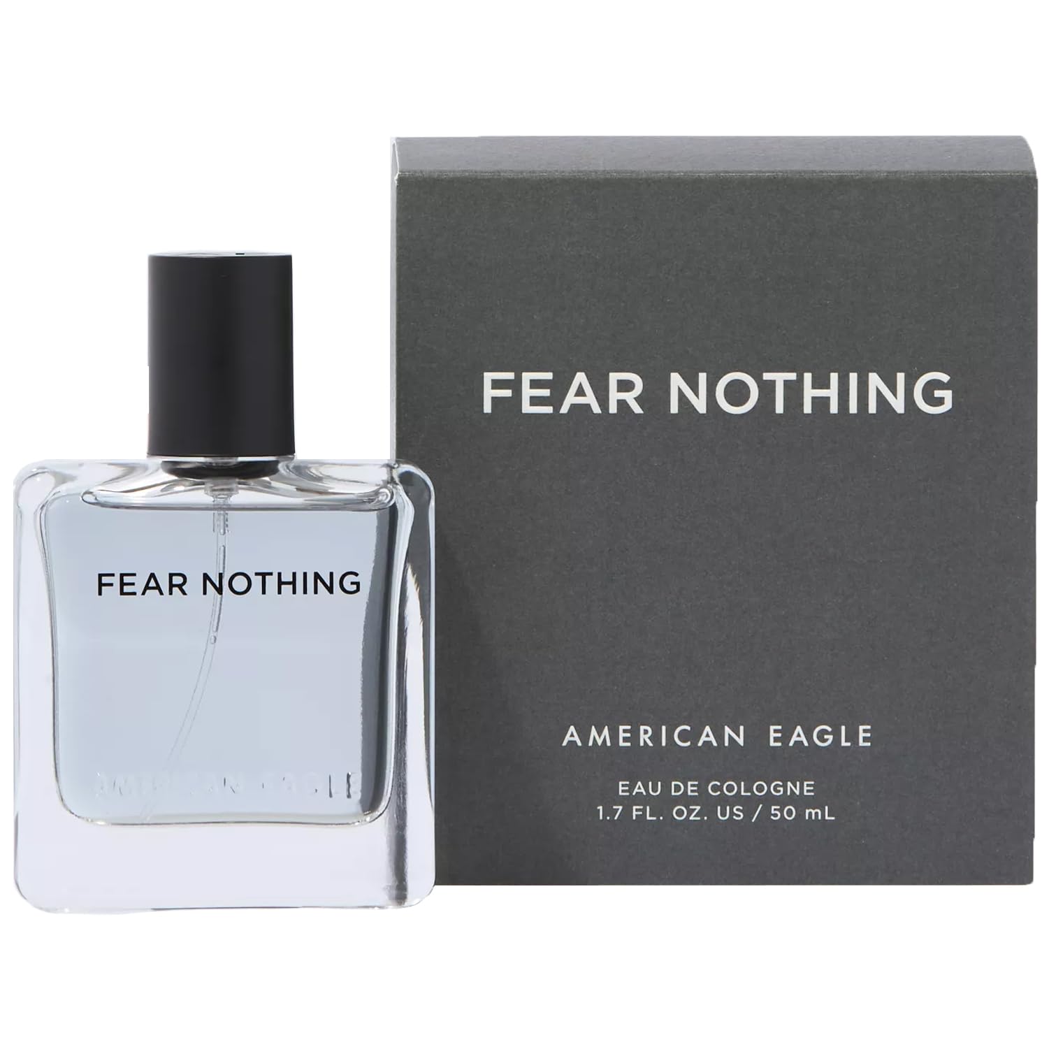 American Eagle Fear Nothing spray-action highlights easy daily application.