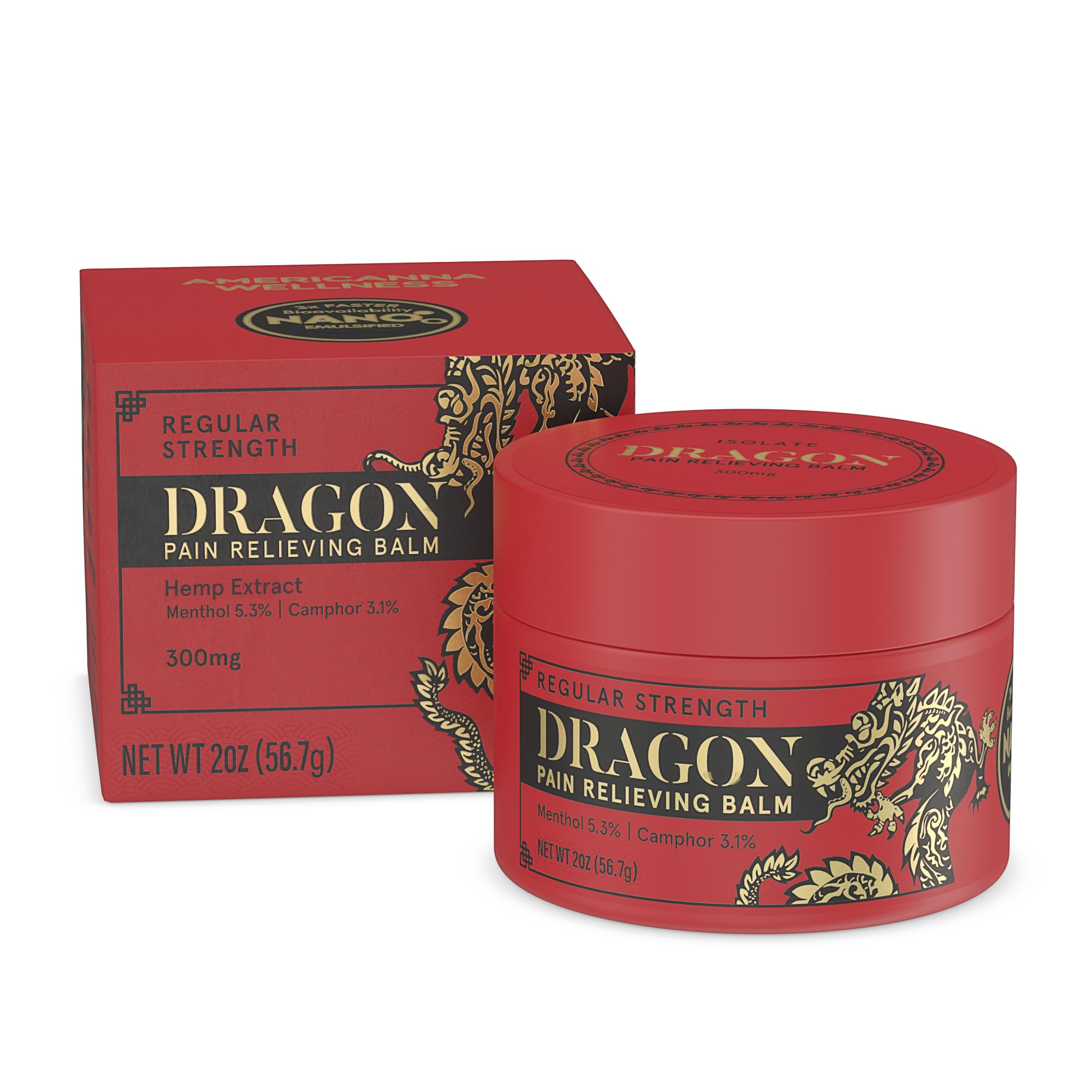 Americanna Wellness Dragon Balm jar closeup highlights silky texture for effortless skin hydration.