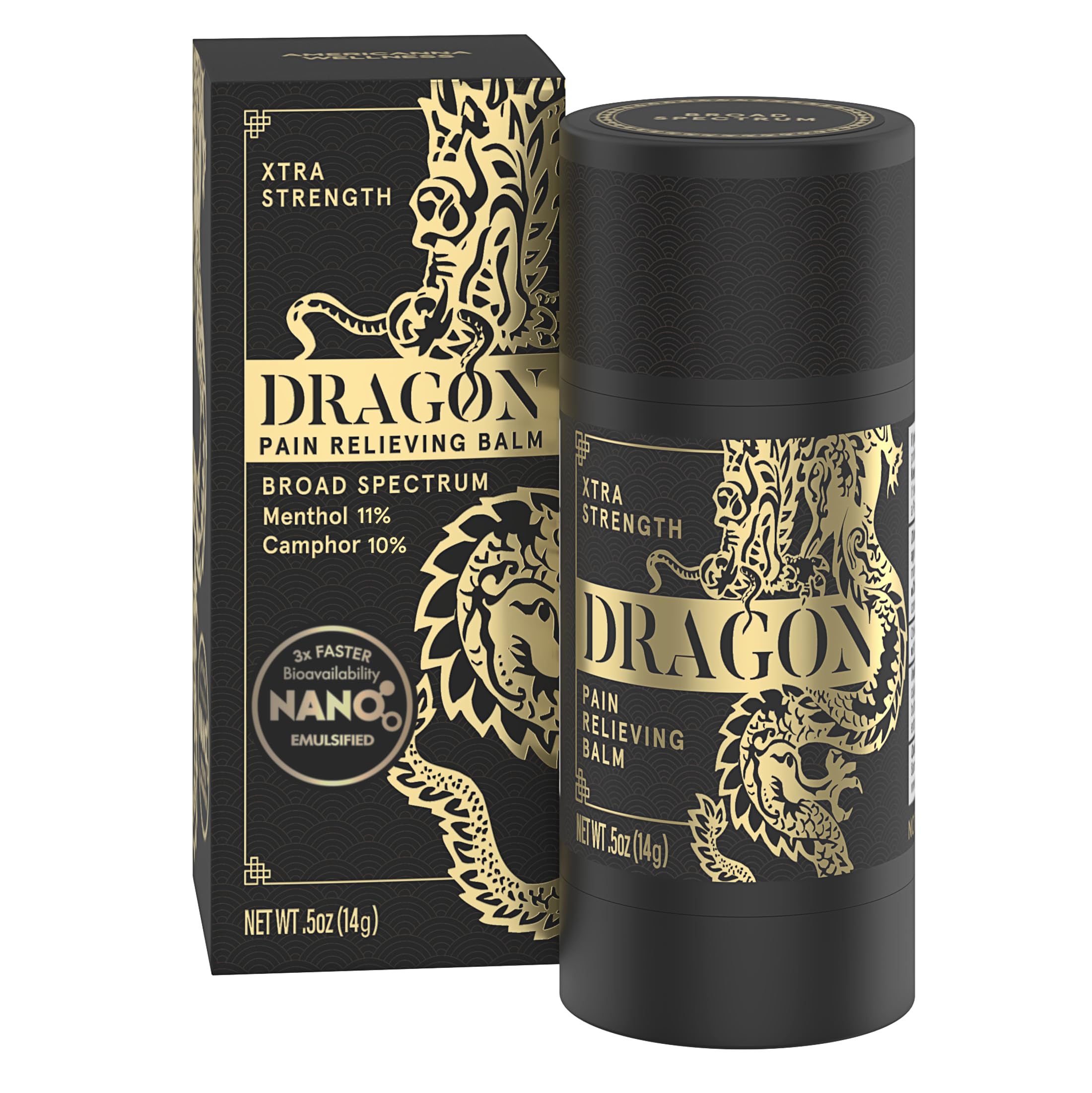 Americanna Wellness Dragon Balm travel mini-packaging enables compact, ready-to-use care