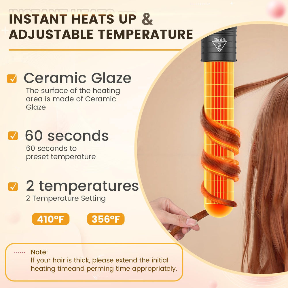 Amgcive heat-resistant glove included for safe styling