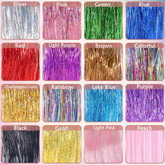 AMGPT glitter tinsel colors 16 offers versatile color options for creative styling.