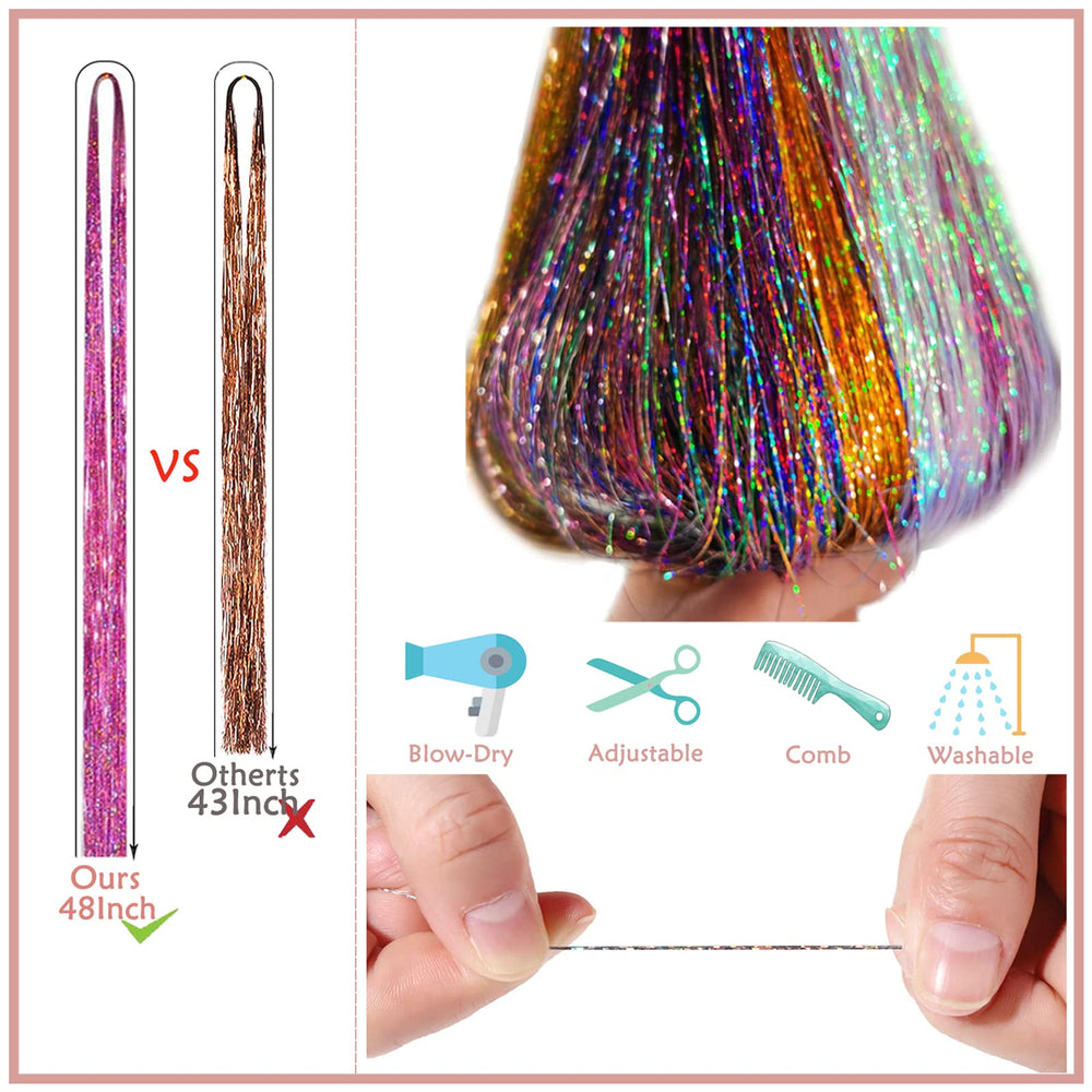 AMGPT micro silicone link rings ensure secure, mess-free tinsel attachment.