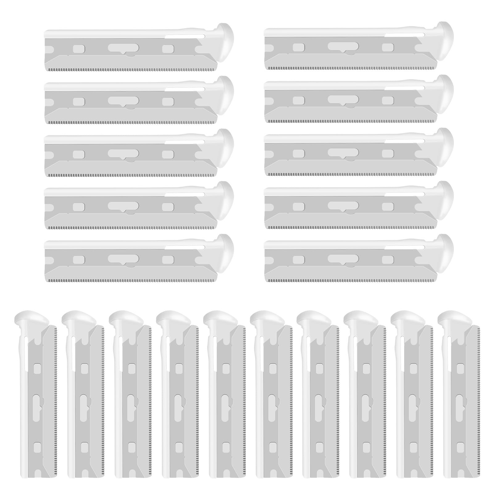 AMILKME 20-count replacement blades fit Tweezerman for value refills