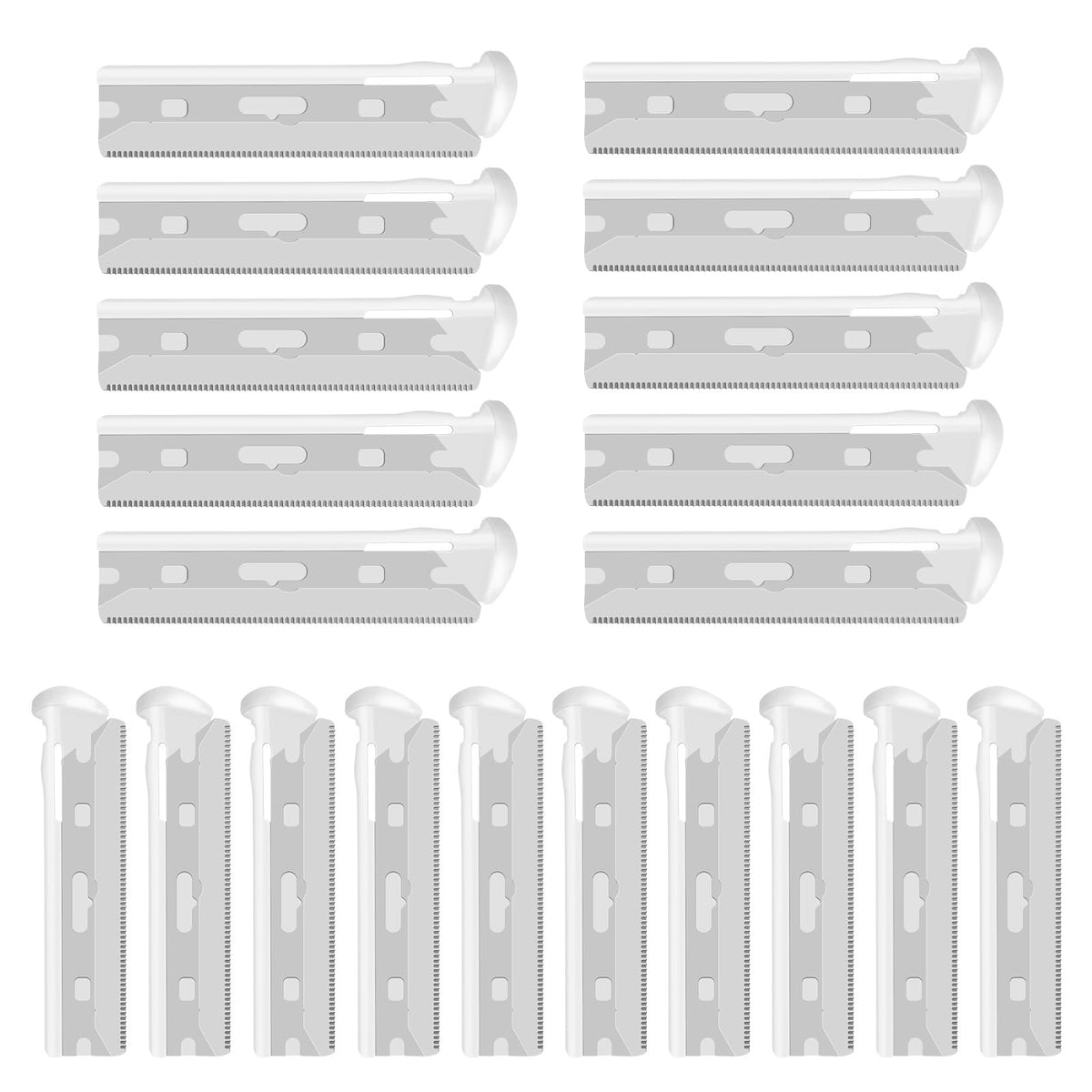 AMILKME 20-count replacement blades fit Tweezerman for value refills