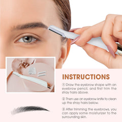 AMILKME blade-pack opening hands removing a blade ready to refresh your shaving routine.