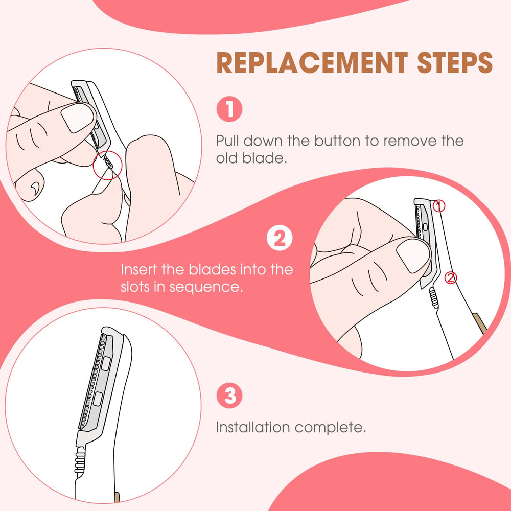 AMILKME stainless steel blades sharp yet safe design for gentle exfoliation and smoother skincare.