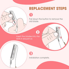 AMILKME stainless steel blades sharp yet safe design for gentle exfoliation and smoother skincare.