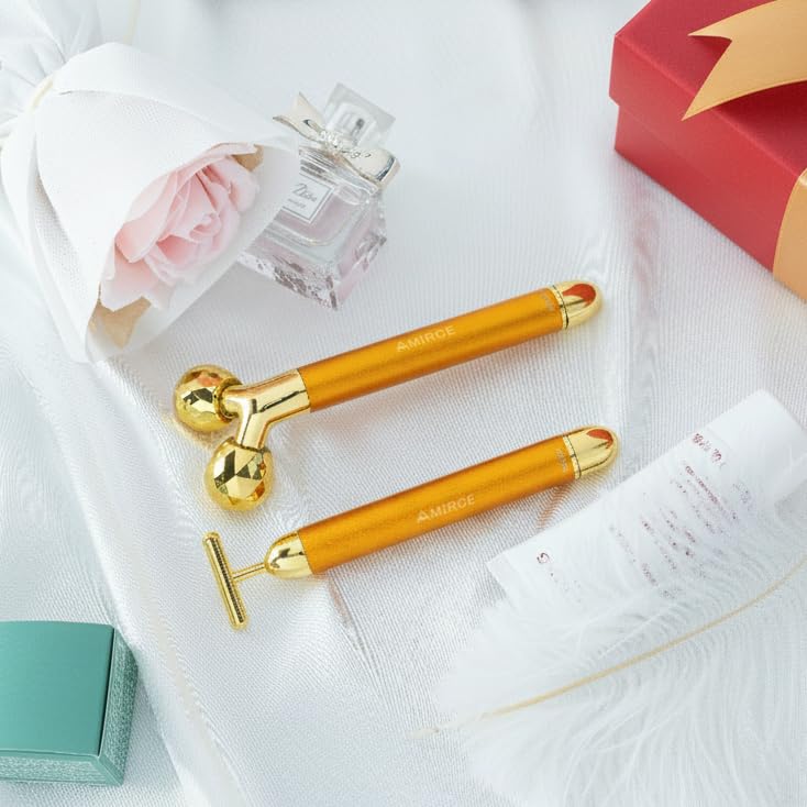 Amirce Face Massager Roller full-face use enables versatile sessions