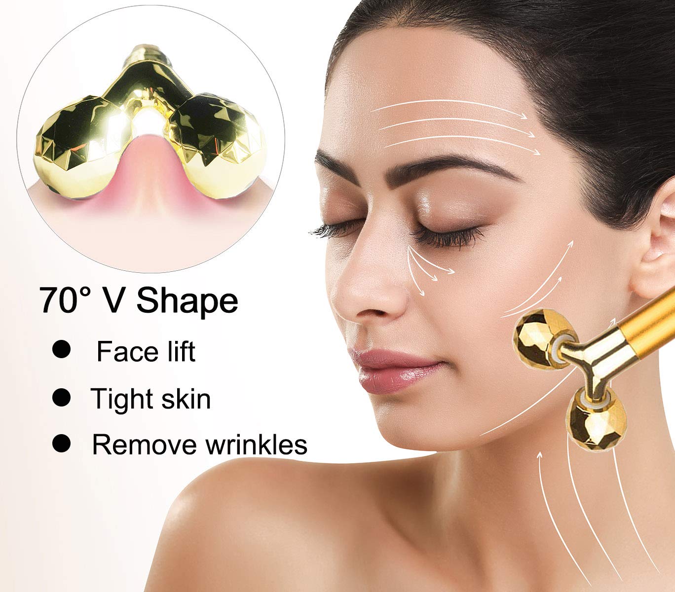 Amirce Face Massager Roller storage-bag keeps kit organized
