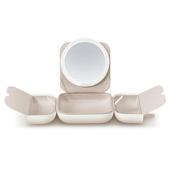 AMIRO M2 travel makeup bag mirror for on-the-go glam with organized compartments