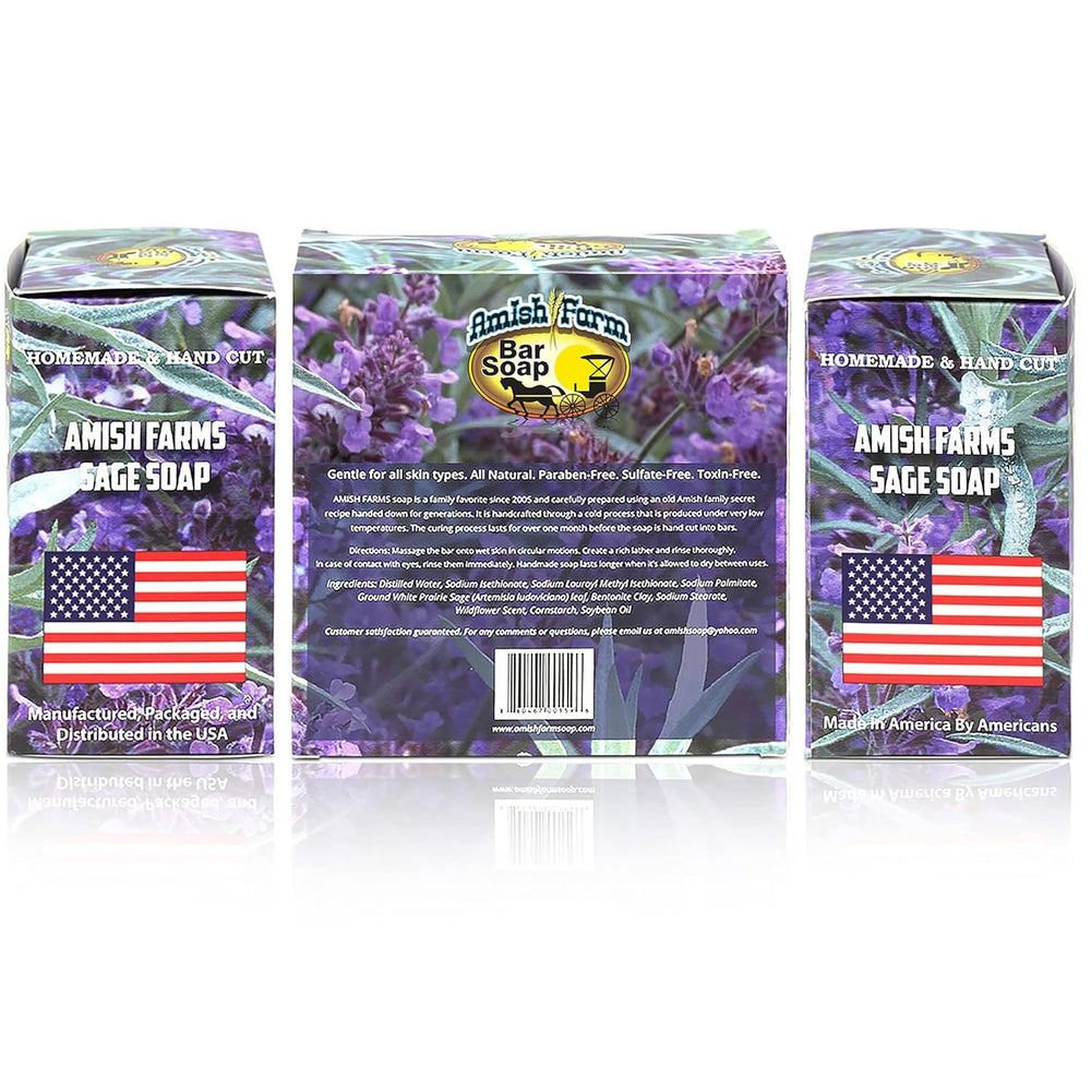 Amish Farms 4 Bars packaging image emphasizes value and gifting potential.
