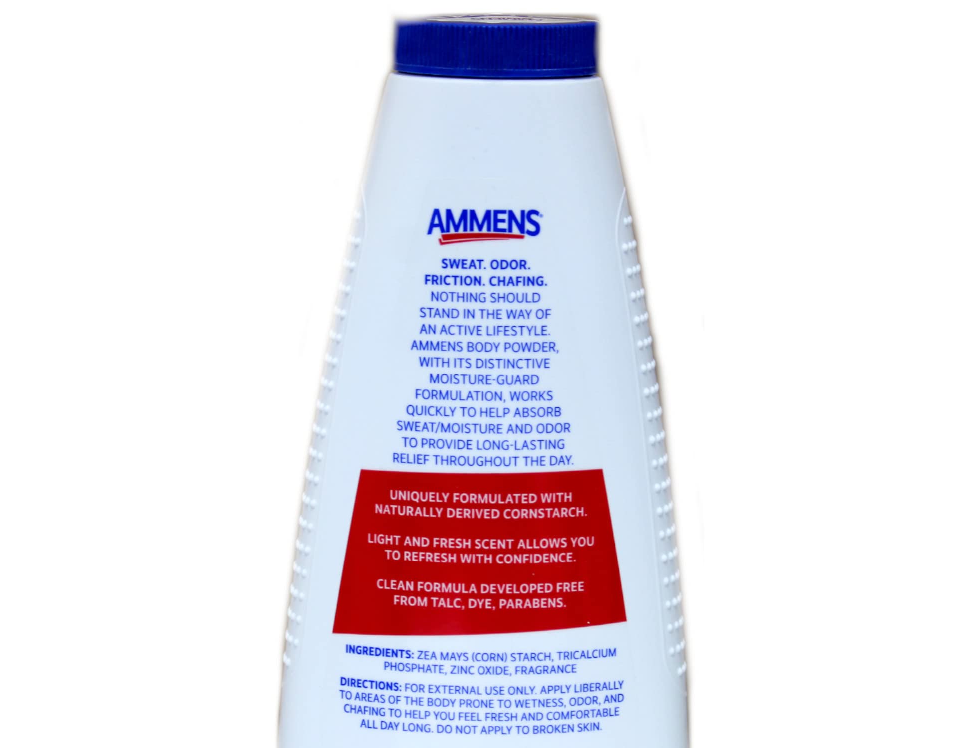 AMMENS Body Powder Original diaper-change-use scene promotes gentle, hygienic routine.
