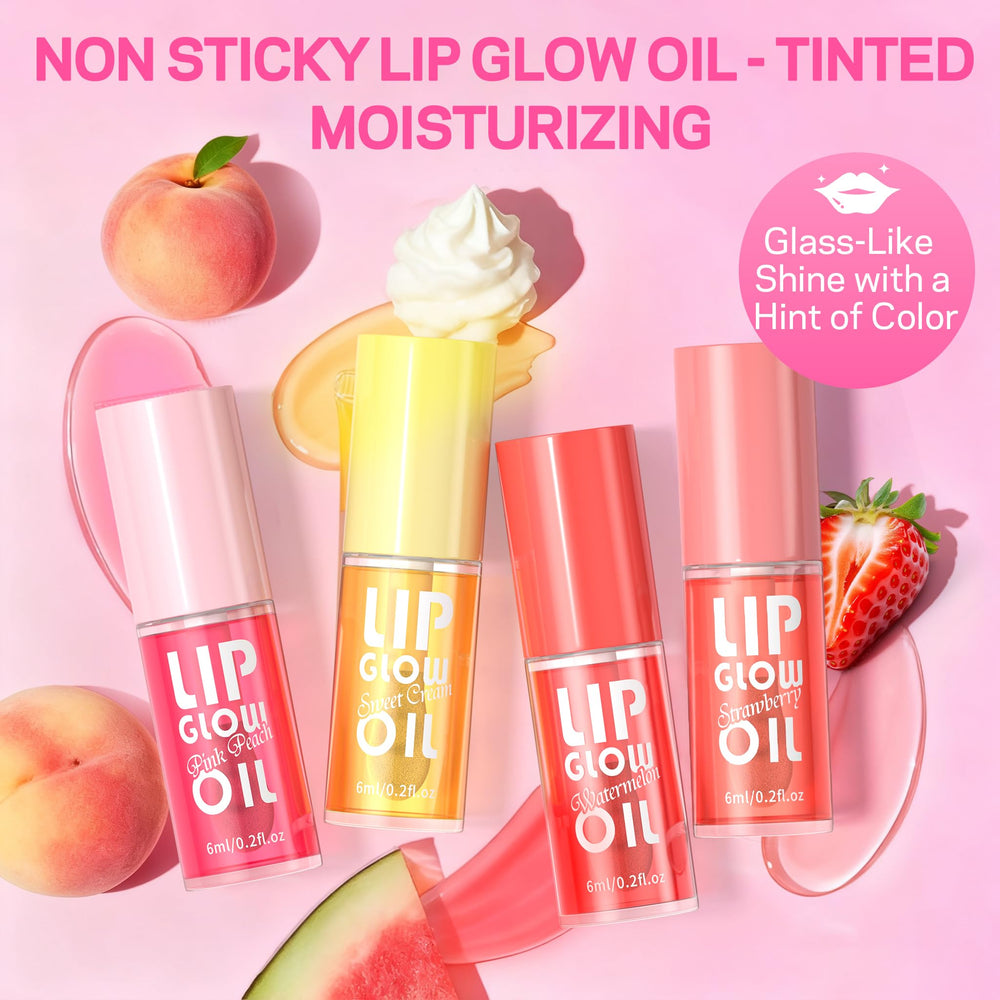 AMOADO lip oil strawberry shade offering fruity tint and hydration