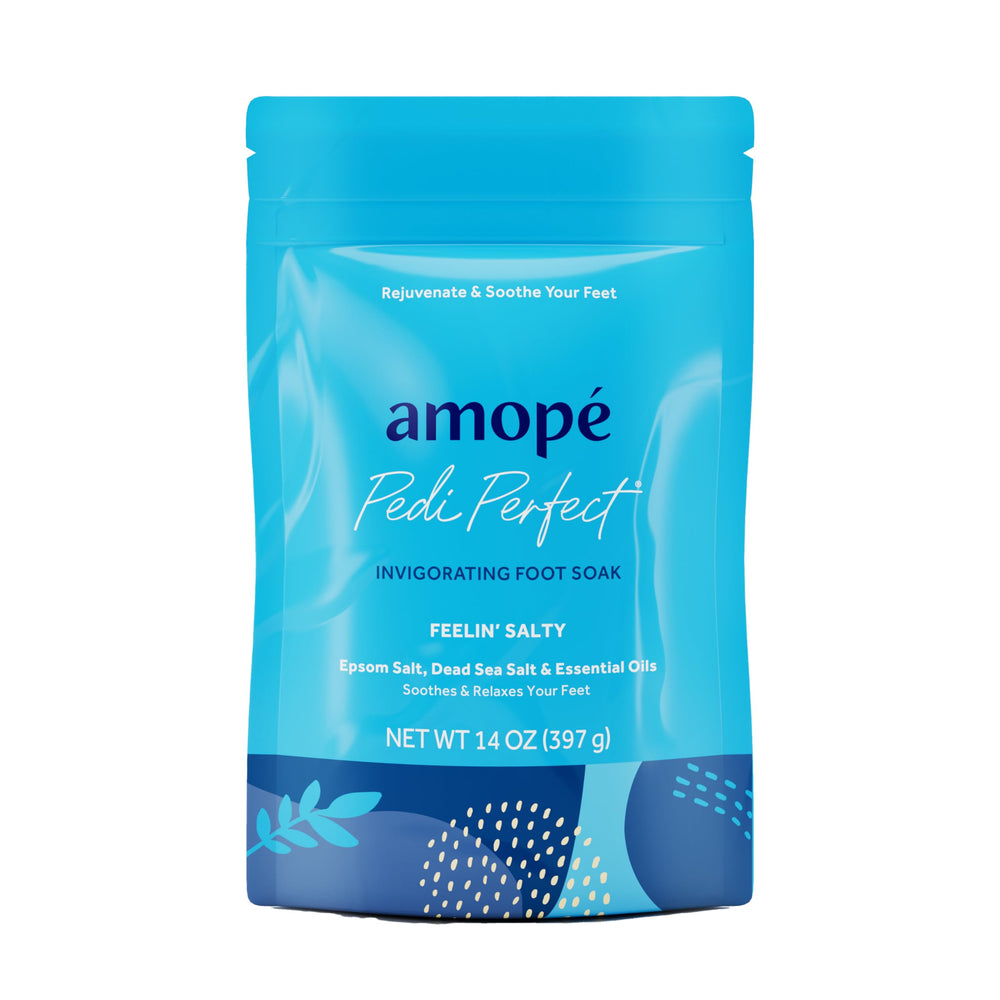Amope Pampering Kit Foot and Leg Scrubber with bristled design for a spa like at home exfoliation