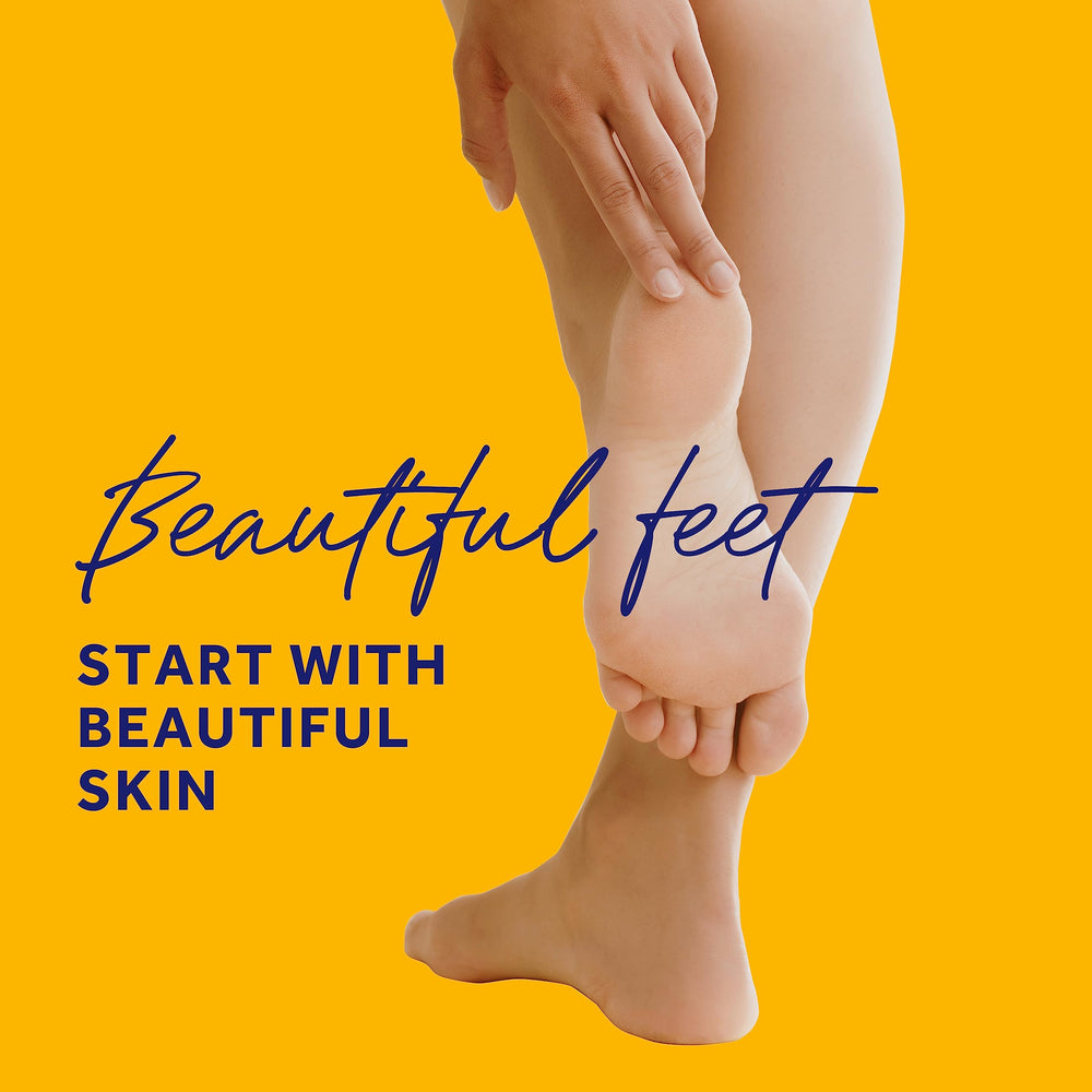 Amope Pedi Perfect foot file with diamond crystals in action on rough skin.