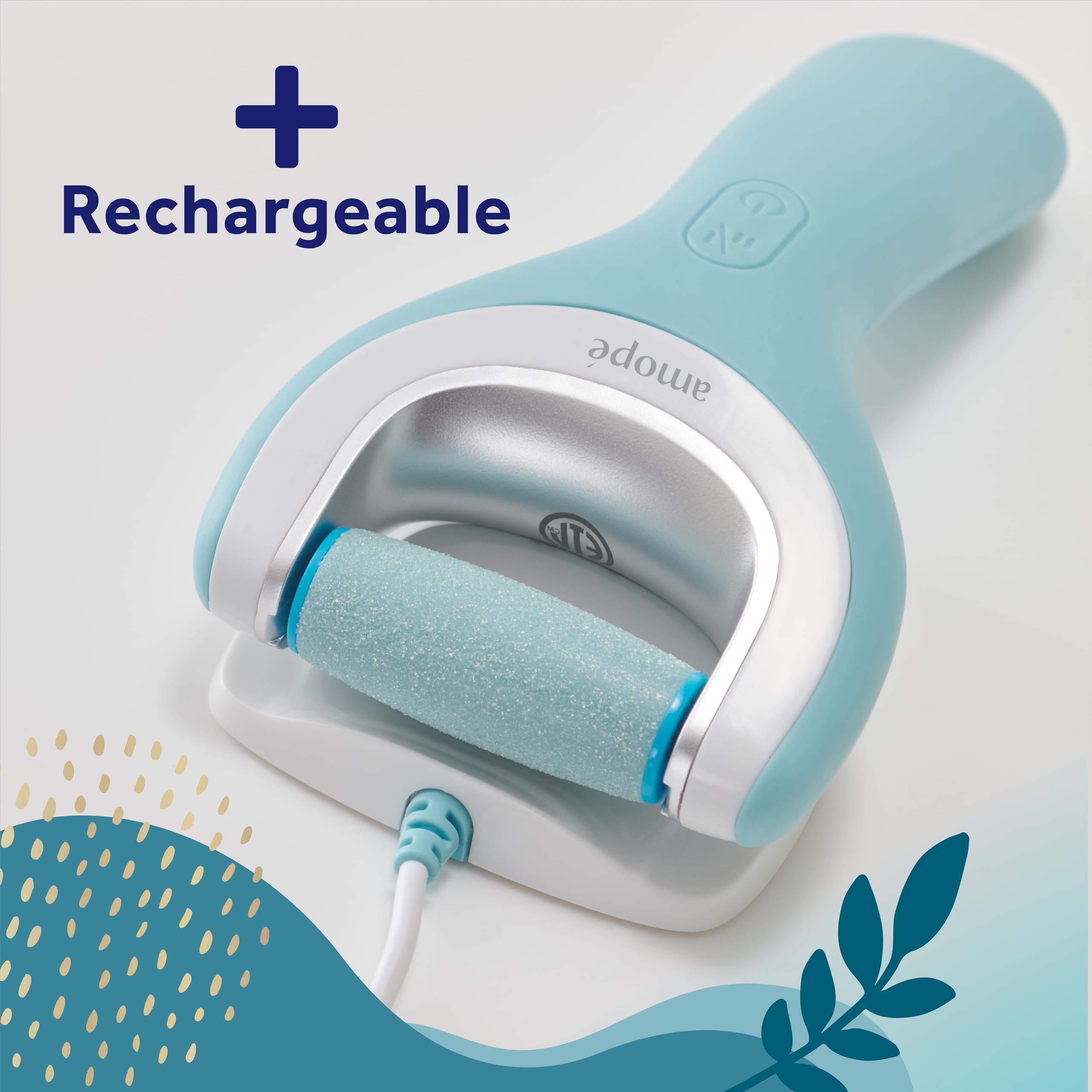 Amope Ultra Coarse roller head tackles thicker dead skin efficiently