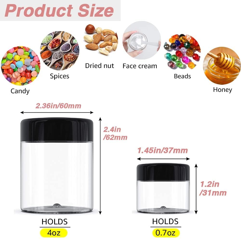 AMORIX 0.7oz cosmetic sample jar for DIY beauty samples.
