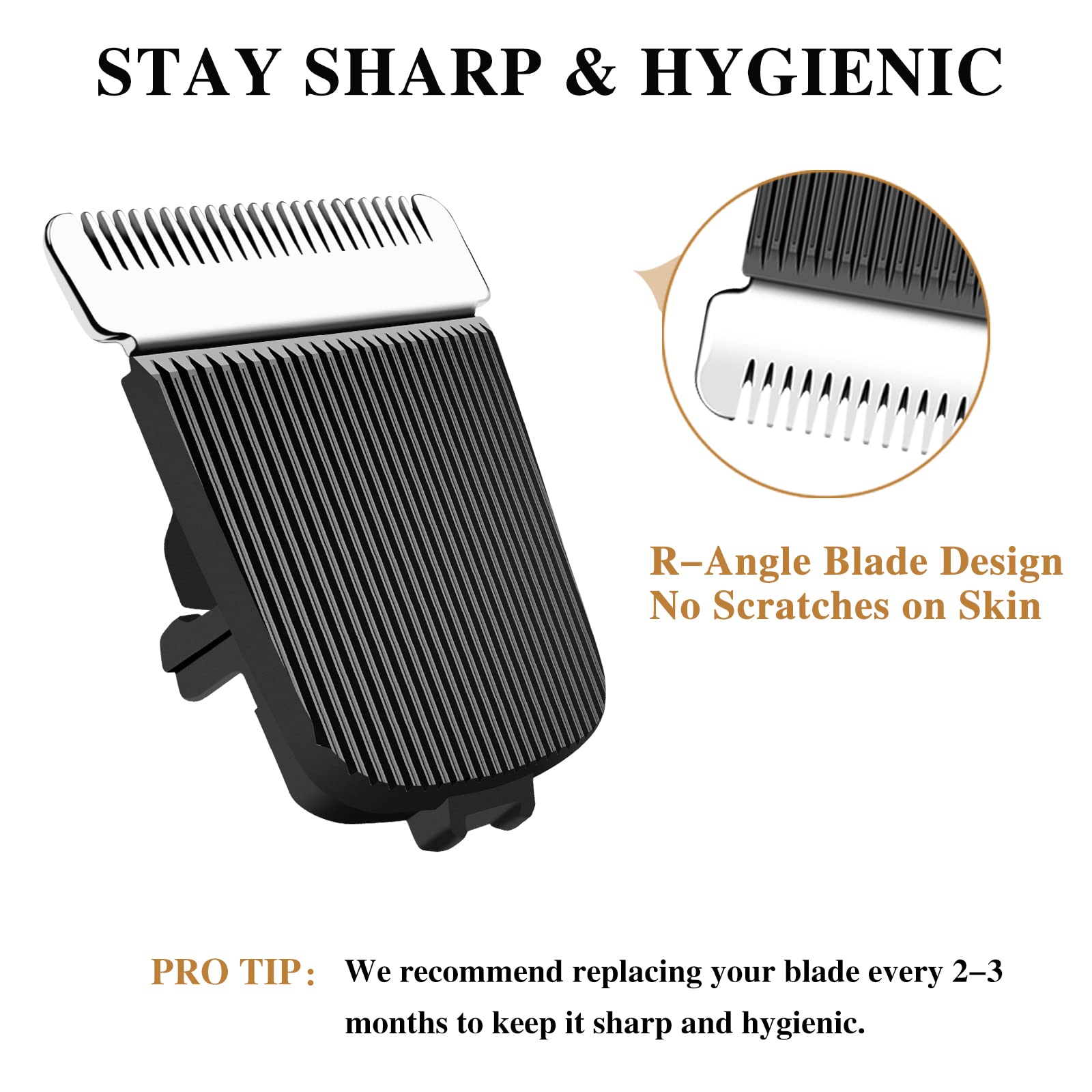 Amorka hygienic blades help maintain clean grooming routines.