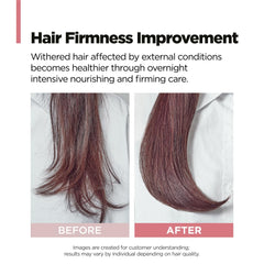 AMOS PROFESSIONAL amino-18-ingredients graphic emphasizes protein support for hair.