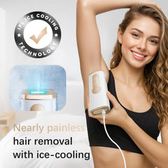 AMOTAOS IPL laser device handheld ergonomics for quick full-body treatments at-home.