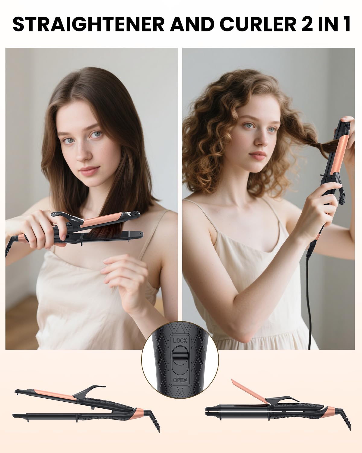 AmoVee worldwide voltage compatibility lets you style anywhere.