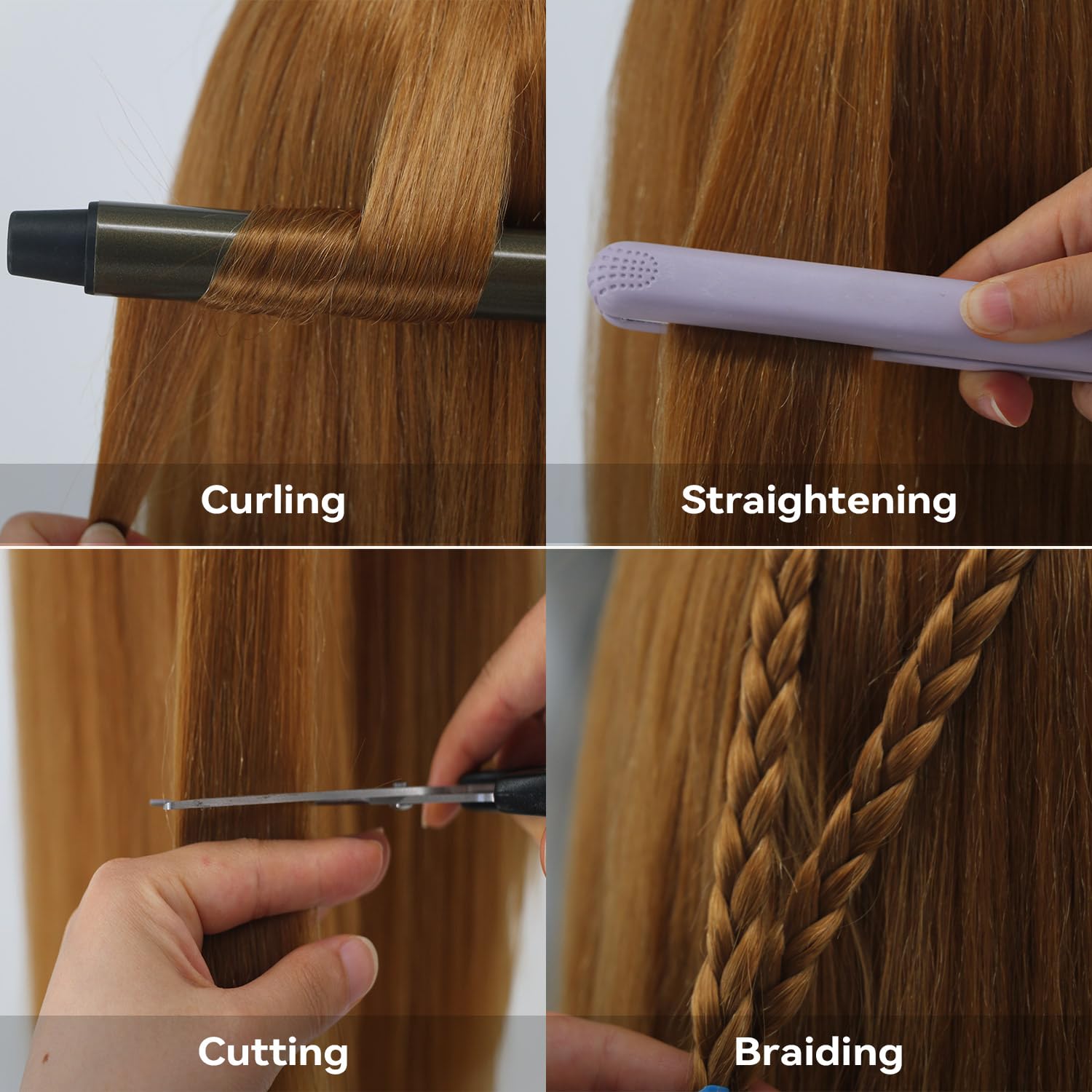 Amyqueen mannequin head tools set included for versatile styling