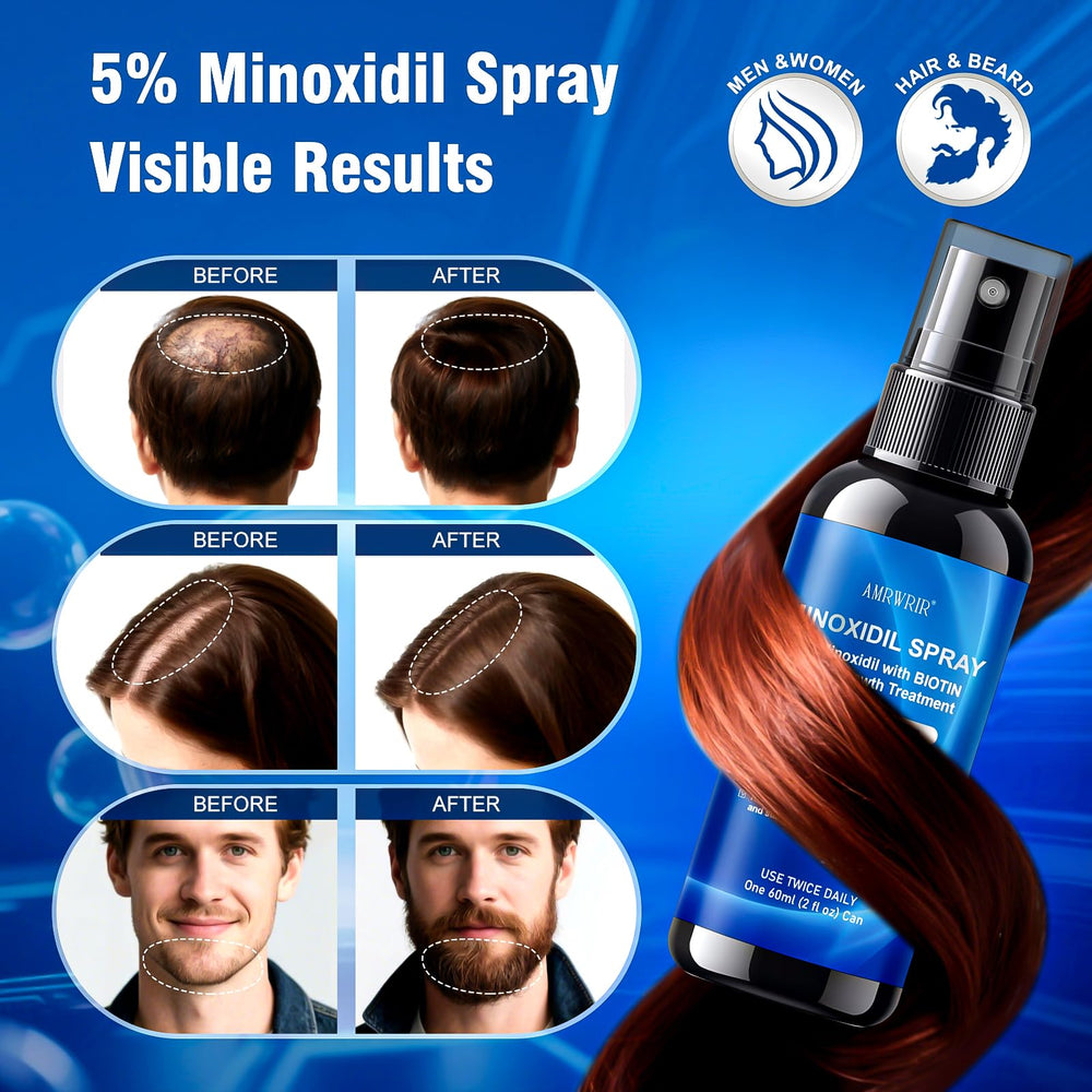 AMRWRIR scalp massage after application demonstrating easy absorption.