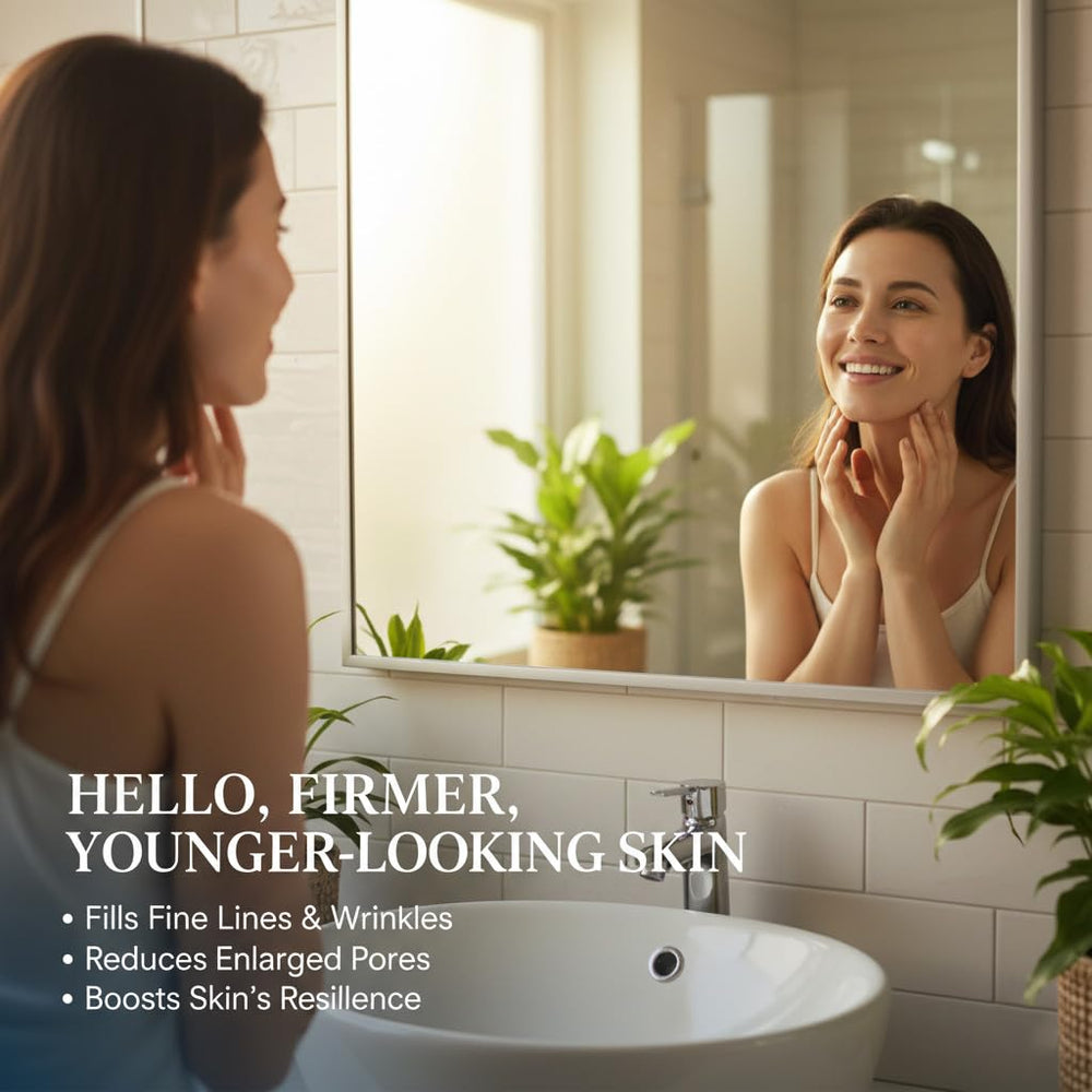 AMUA Yuri mask on face during application for a soothing nightly routine