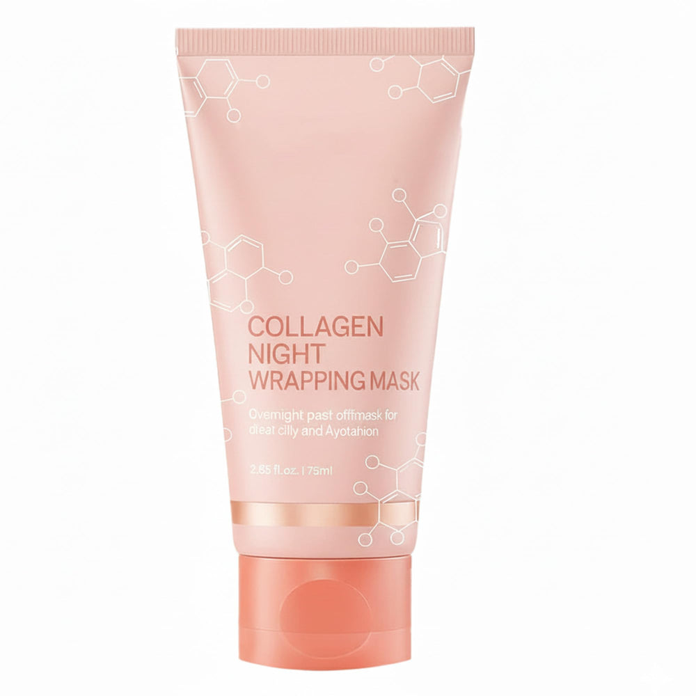 AMUA Yuri collagen overnight wrap mask packaging image, premium design suitable for gifting