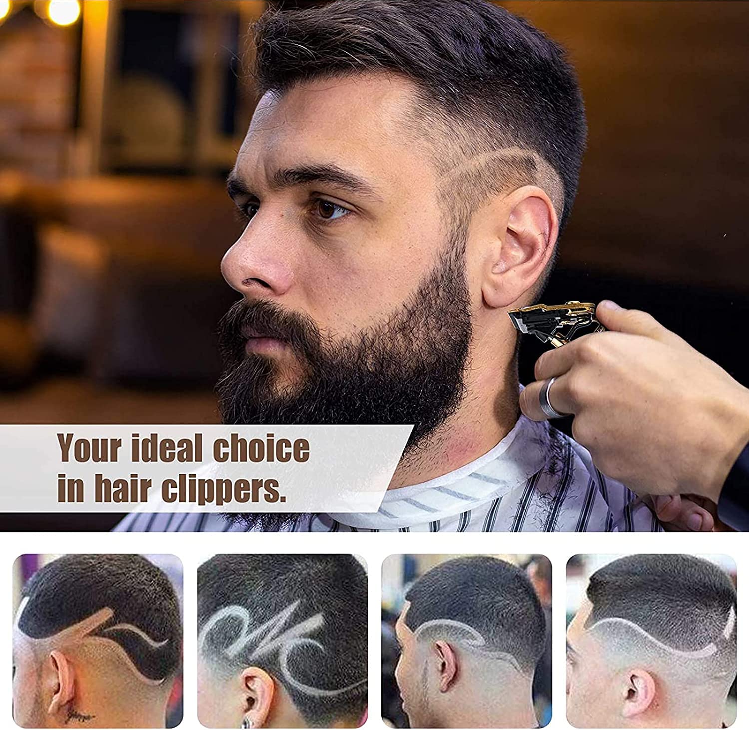AMULISS professional hair trimmer in compact size ideal for travel touch-ups.