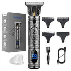 AMULISS Professional Trimmer front view for portable grooming on the go