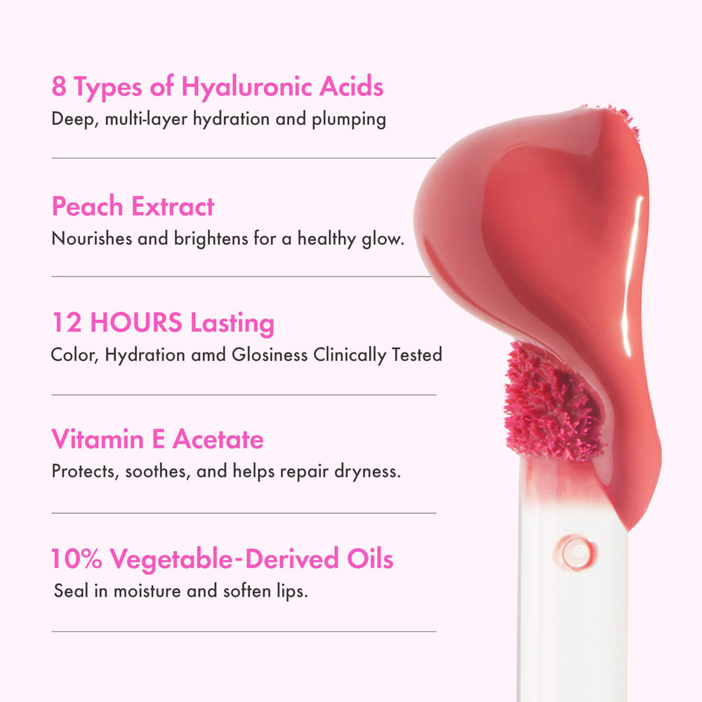 Amuse Seoul Jel-Fit Tint 12-hour wear film on lips with minimal streaking