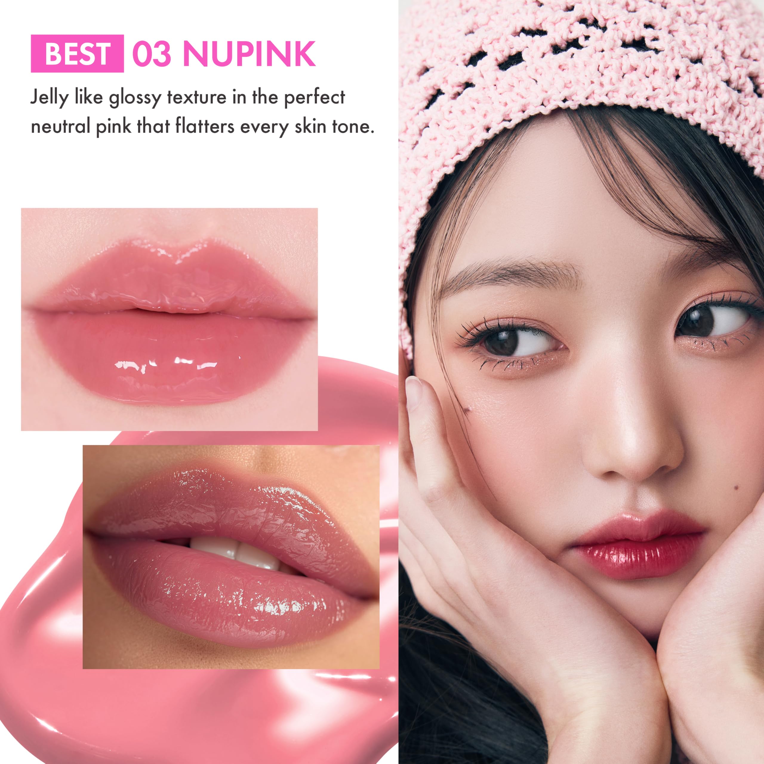 Amuse Seoul Jel-Fit Tint peach extract enriched lip color and subtle aroma