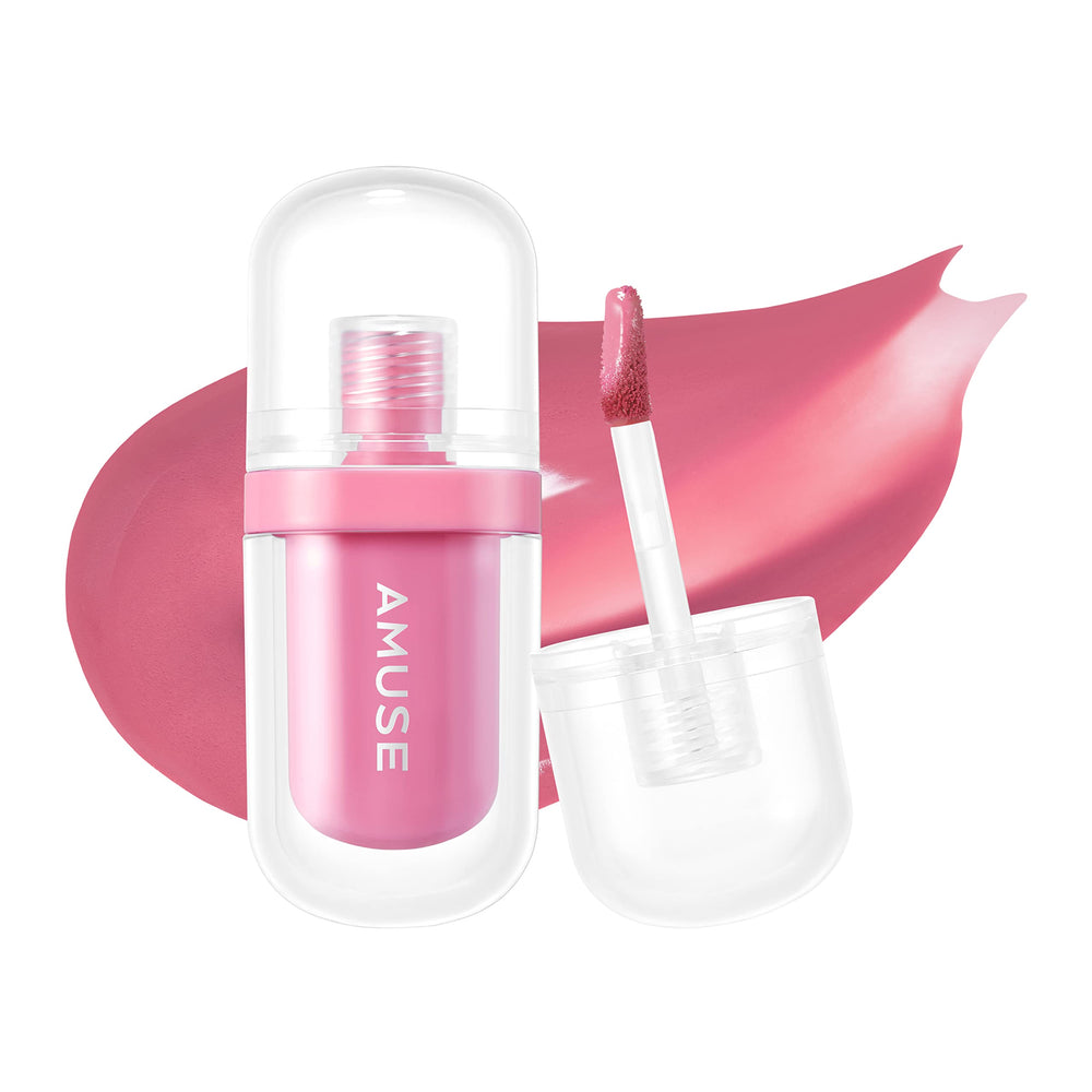 Amuse Seoul Jel-Fit Tint 06 Seoul Girl packaging closeup highlighting vegan formula and color