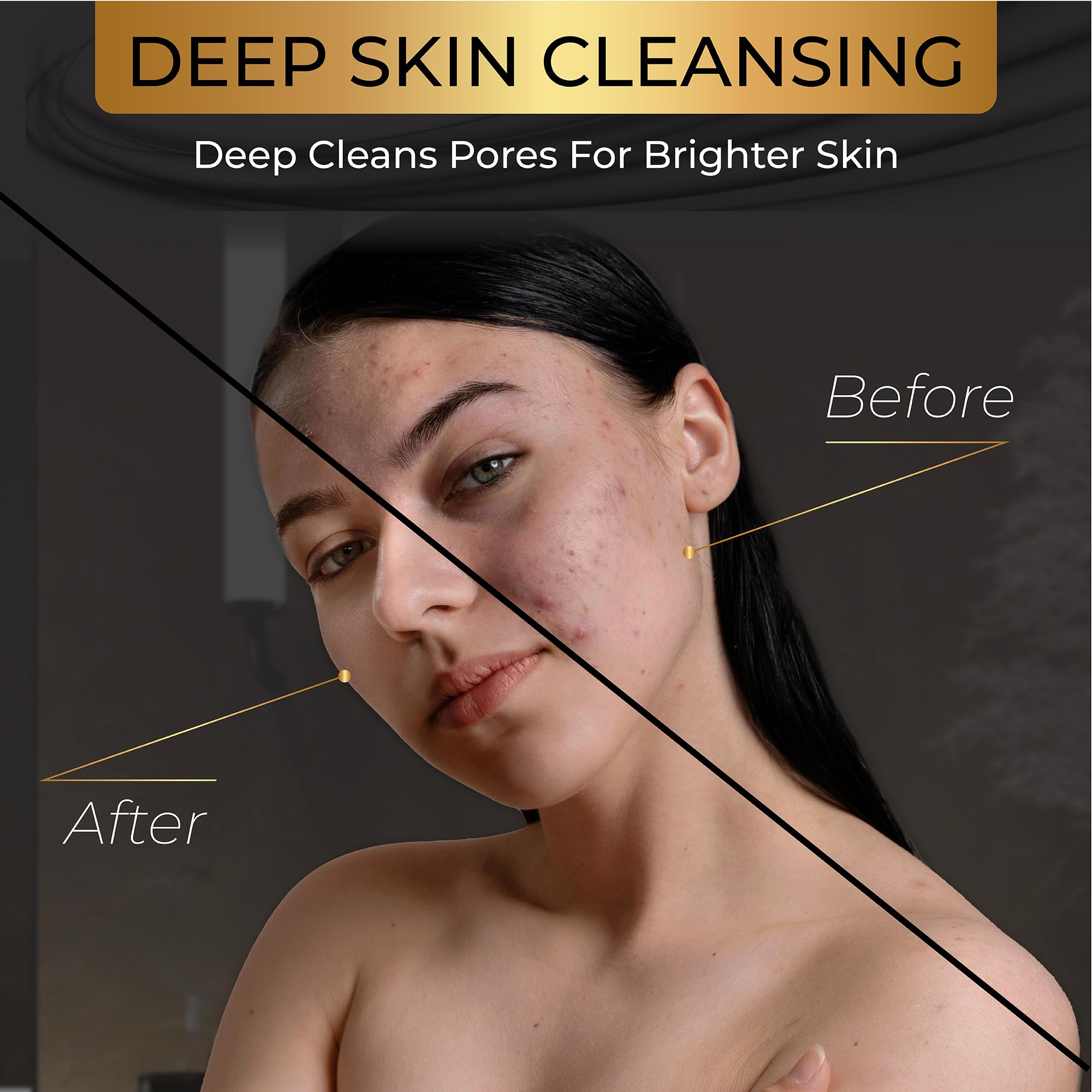 AMVital charcoal soap with refreshing, light aroma during washing