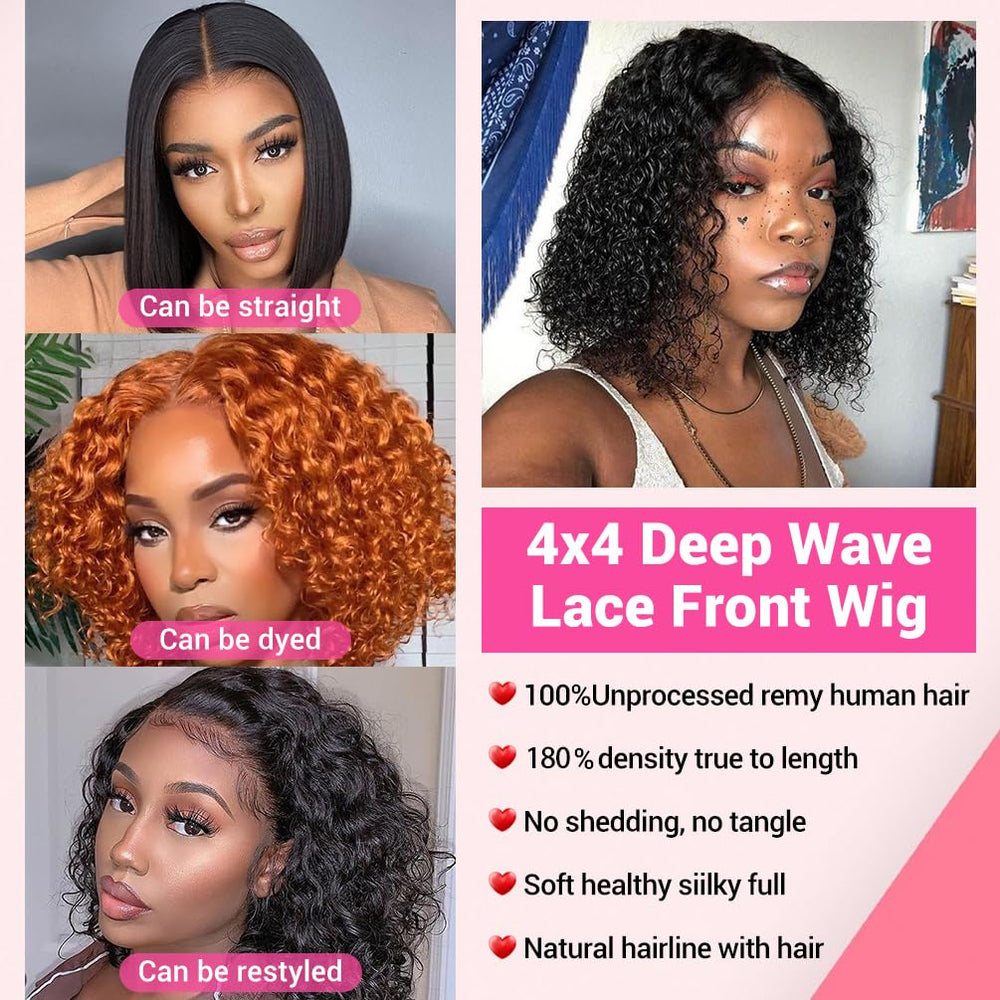 Amygirl virgin hair 180 density bob wig look and fullness