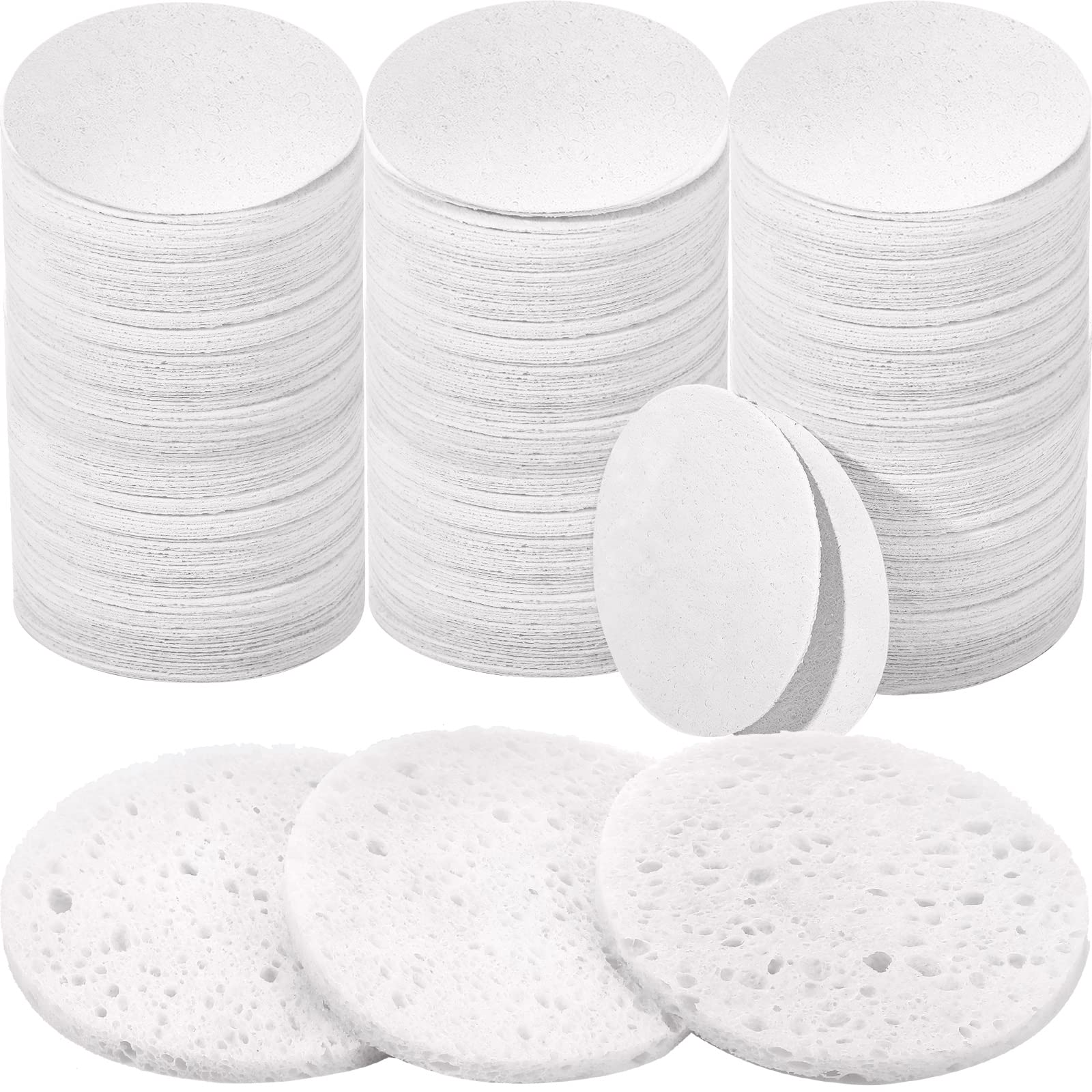 Amyhill compressed facial sponges pack shown for daily cleansing and replacement