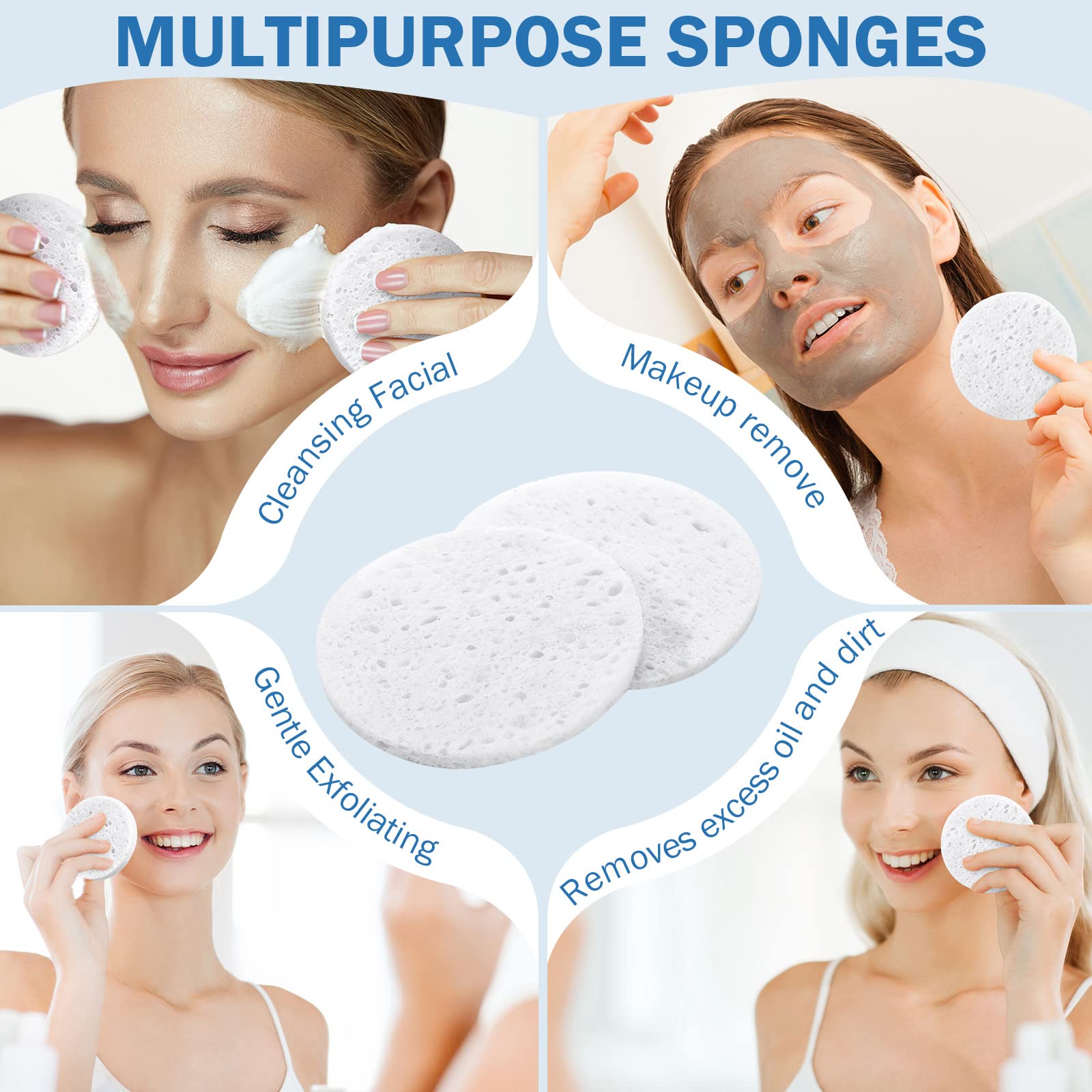 Amyhill soft elastic sponge touch conveys comfortable cleansing experience