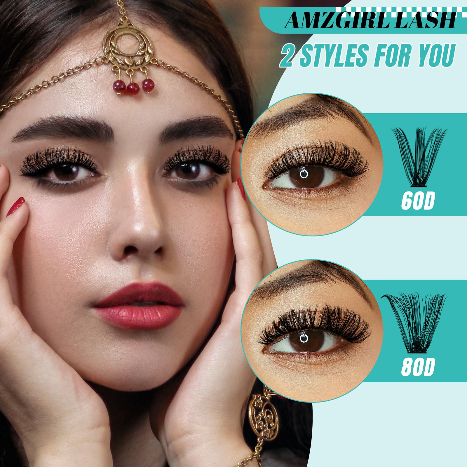 AMZGIRL application process close-up illustrating step-by-step cluster placement.