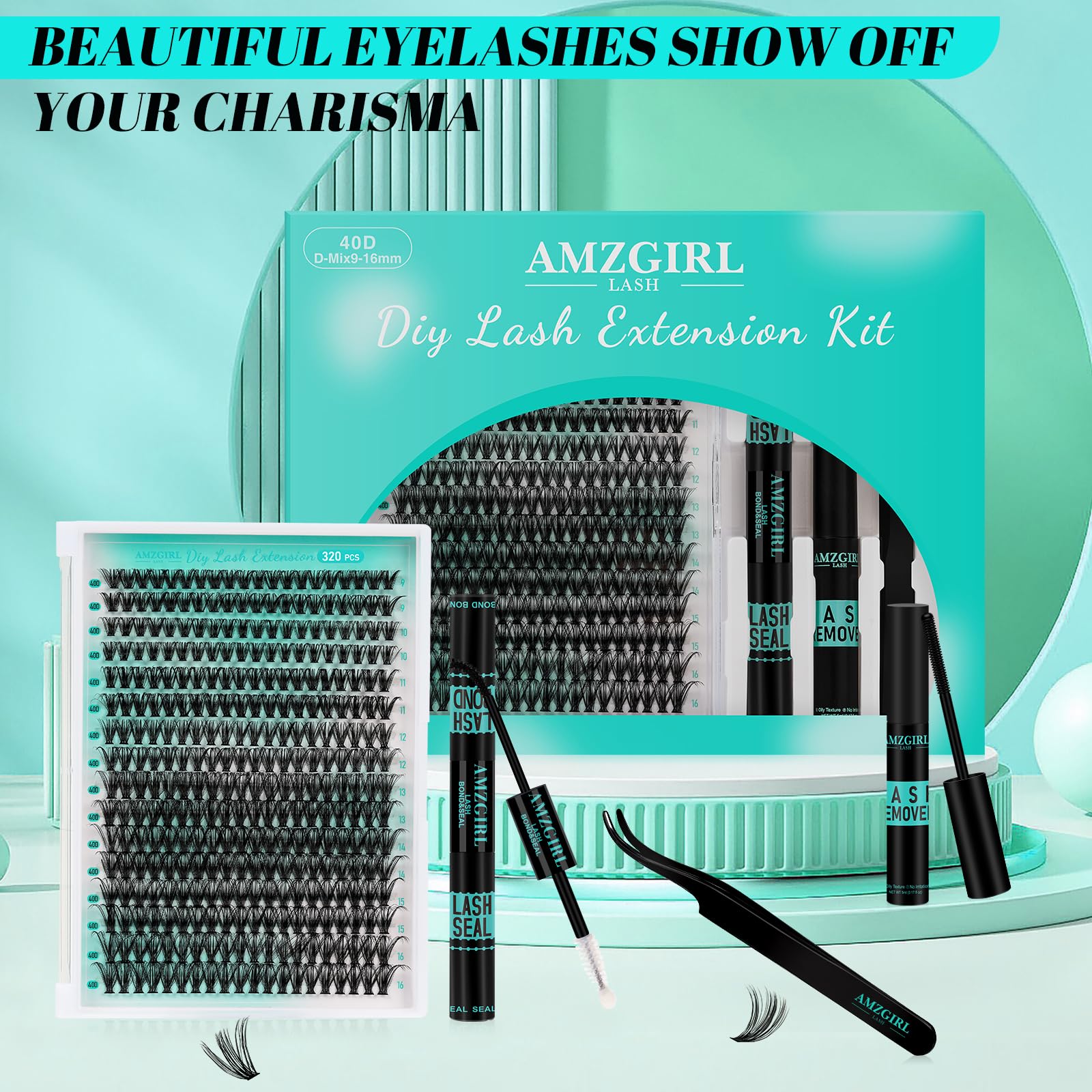 AMZGIRL LASH at-home routine with kit saves time and money.