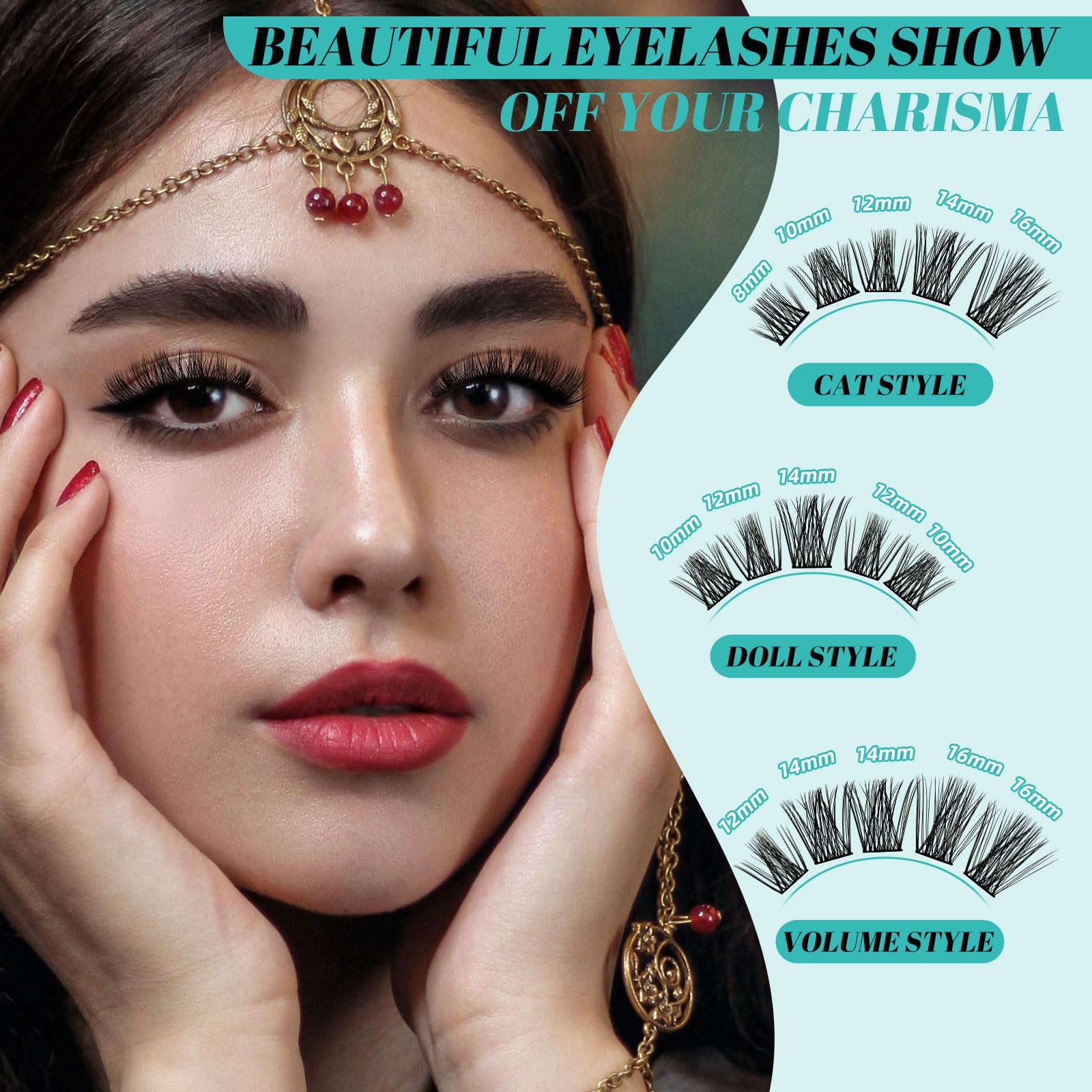 AMZGIRL LASH 8-16mm mixed lengths enable customizable looks.