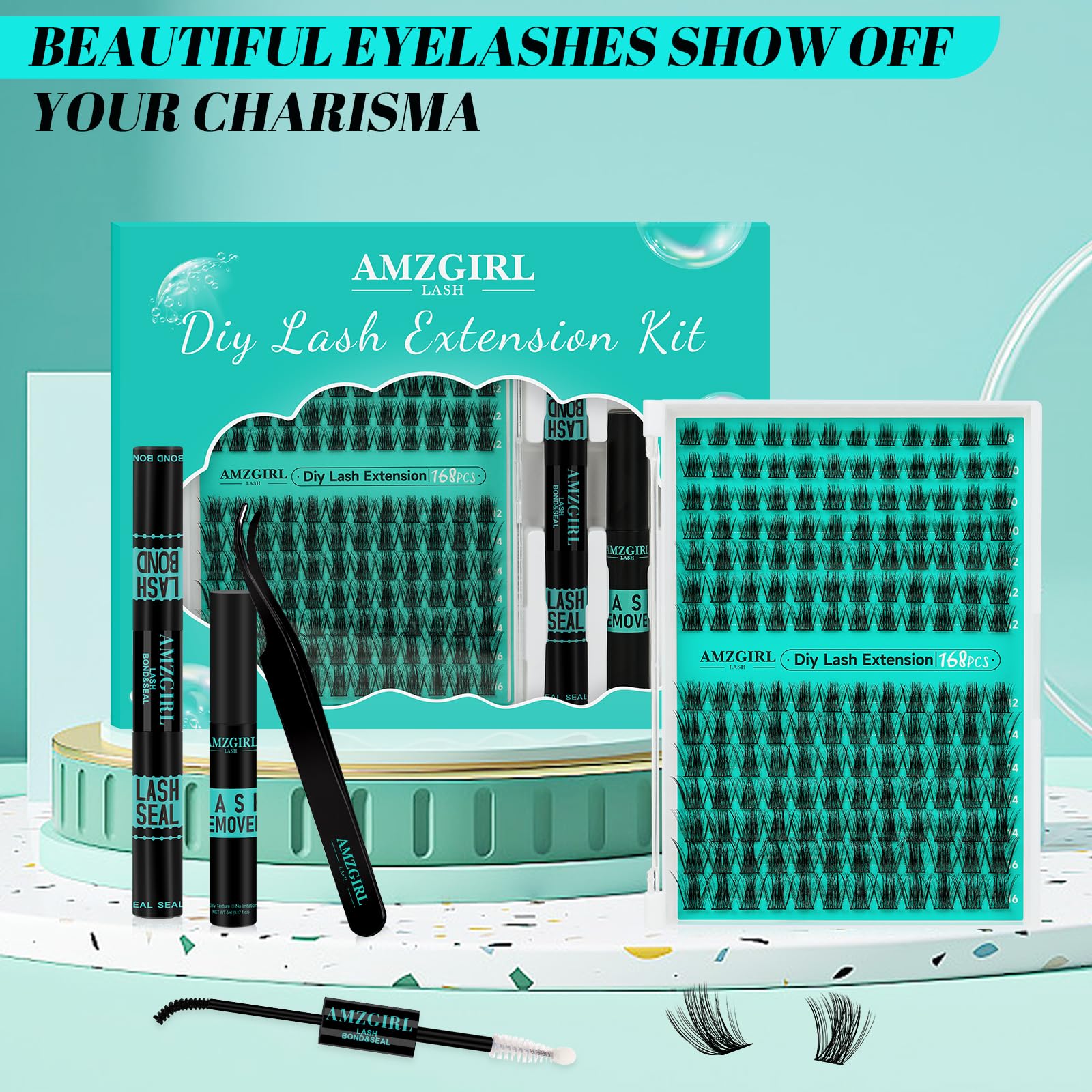 AMZGIRL LASH application tips guide beginners through steps.