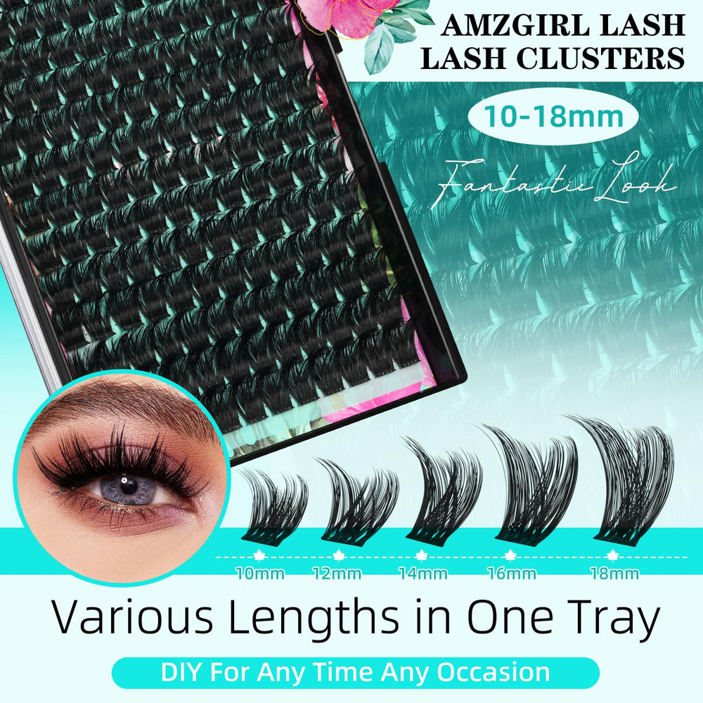 AMZGIRL LASH applicator-tweezer offers precise cluster placement.