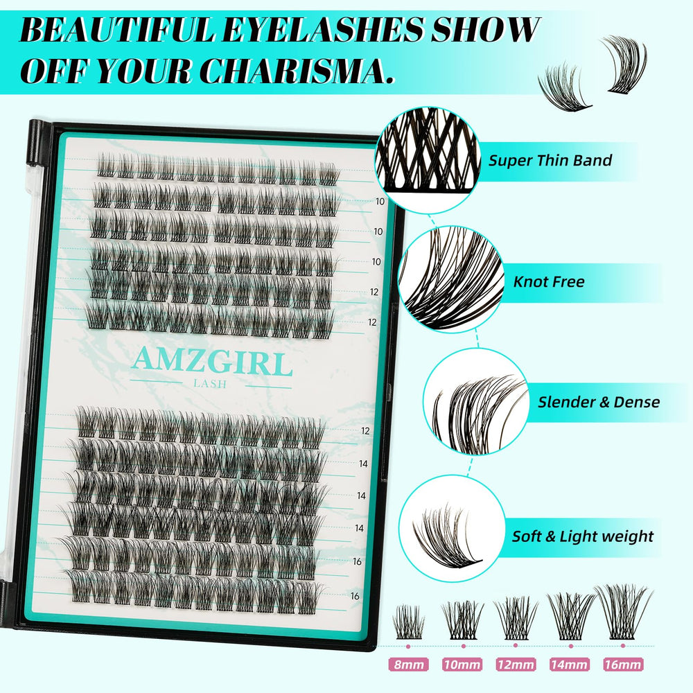AMZGIRL LASH Applicator tweezer preparing precise cluster placement