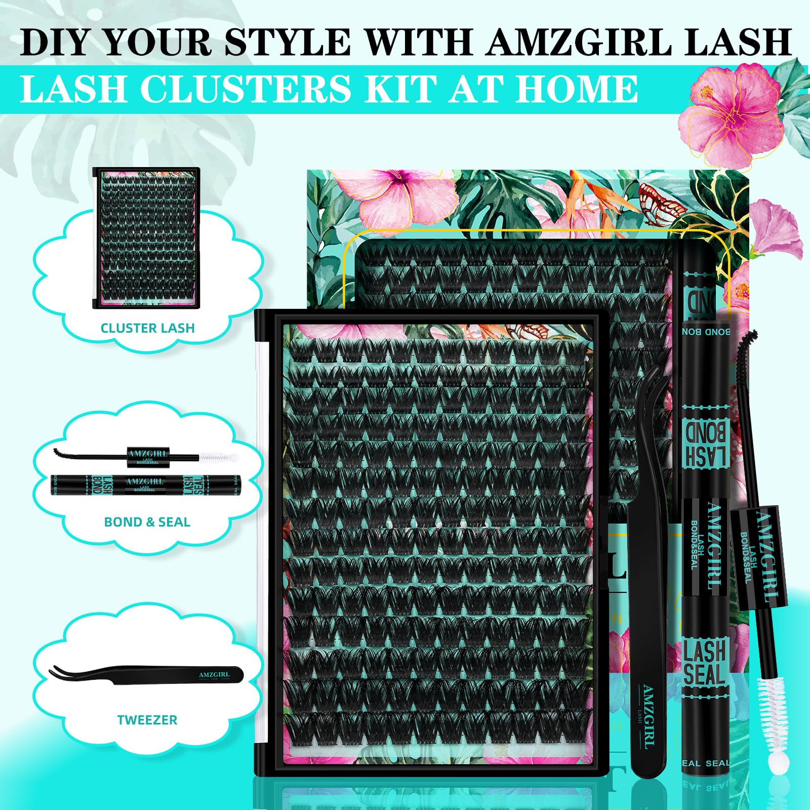 AMZGIRL LASH bond-seal waterproof keeps lashes secure through wear.