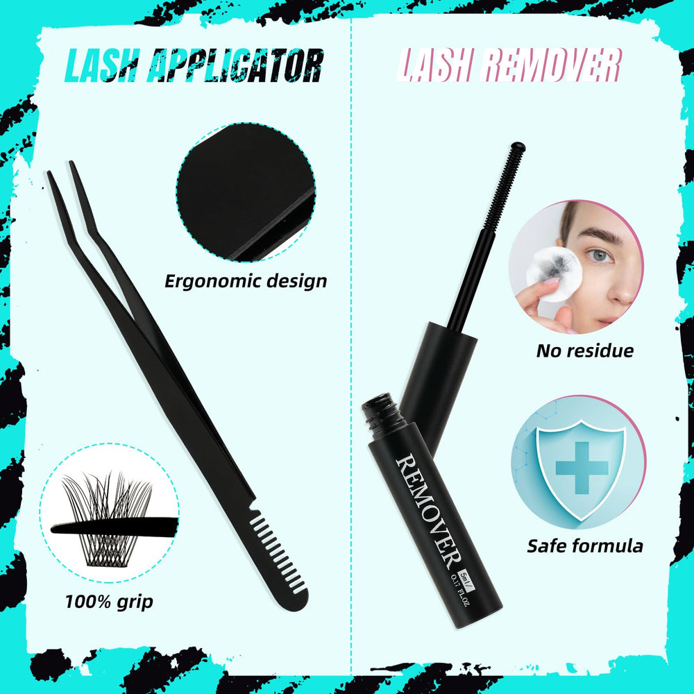 AMZGIRL LASH Natural-looking clusters arranged for comfortable wear