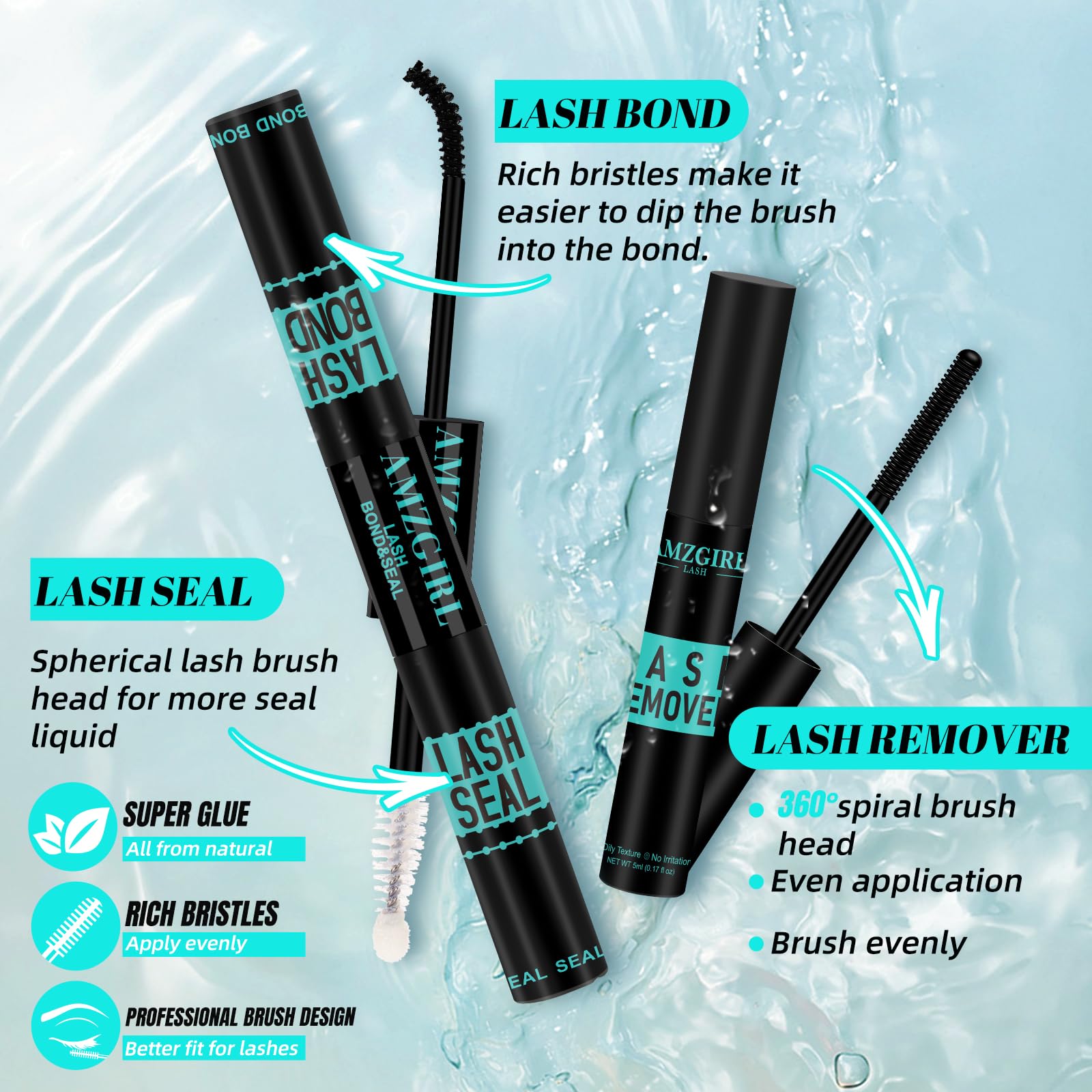 AMZGIRL LASH customizable look-styles with mixed lengths