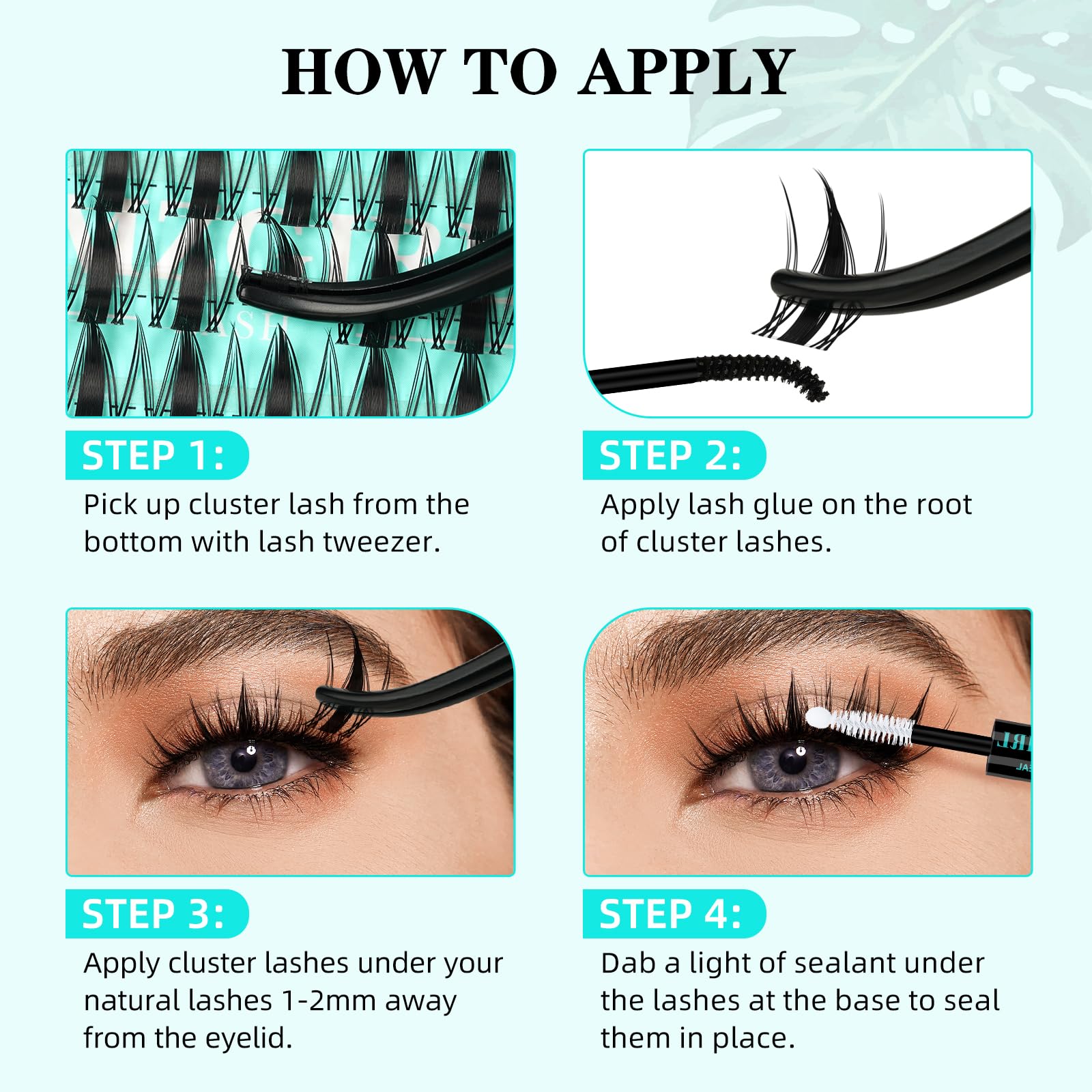 AMZGIRL LASH invisible band close-up showing seamless blending